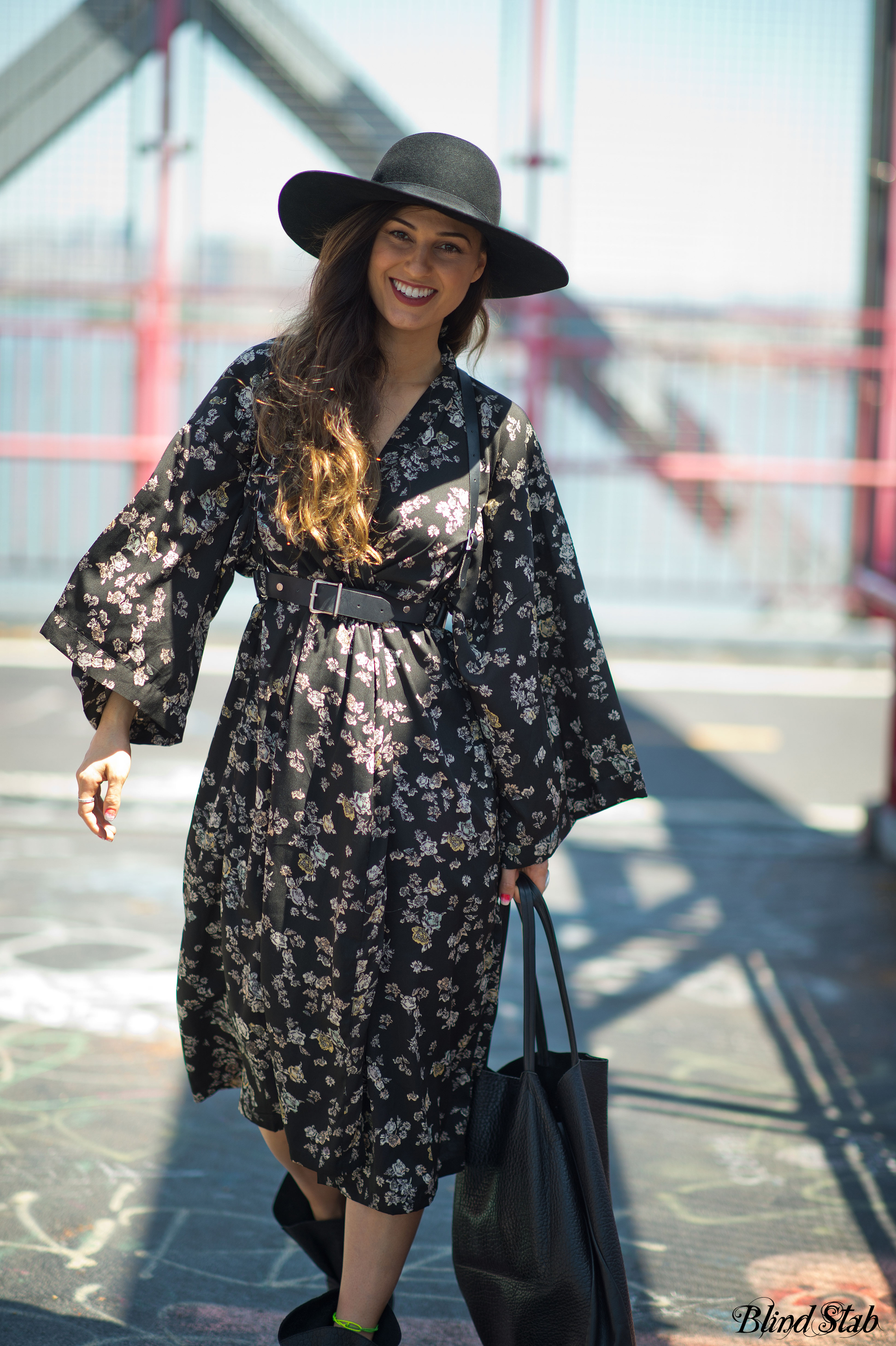 Kimono-Streetstyle-Williamsburg-Wide-Brim-Hat