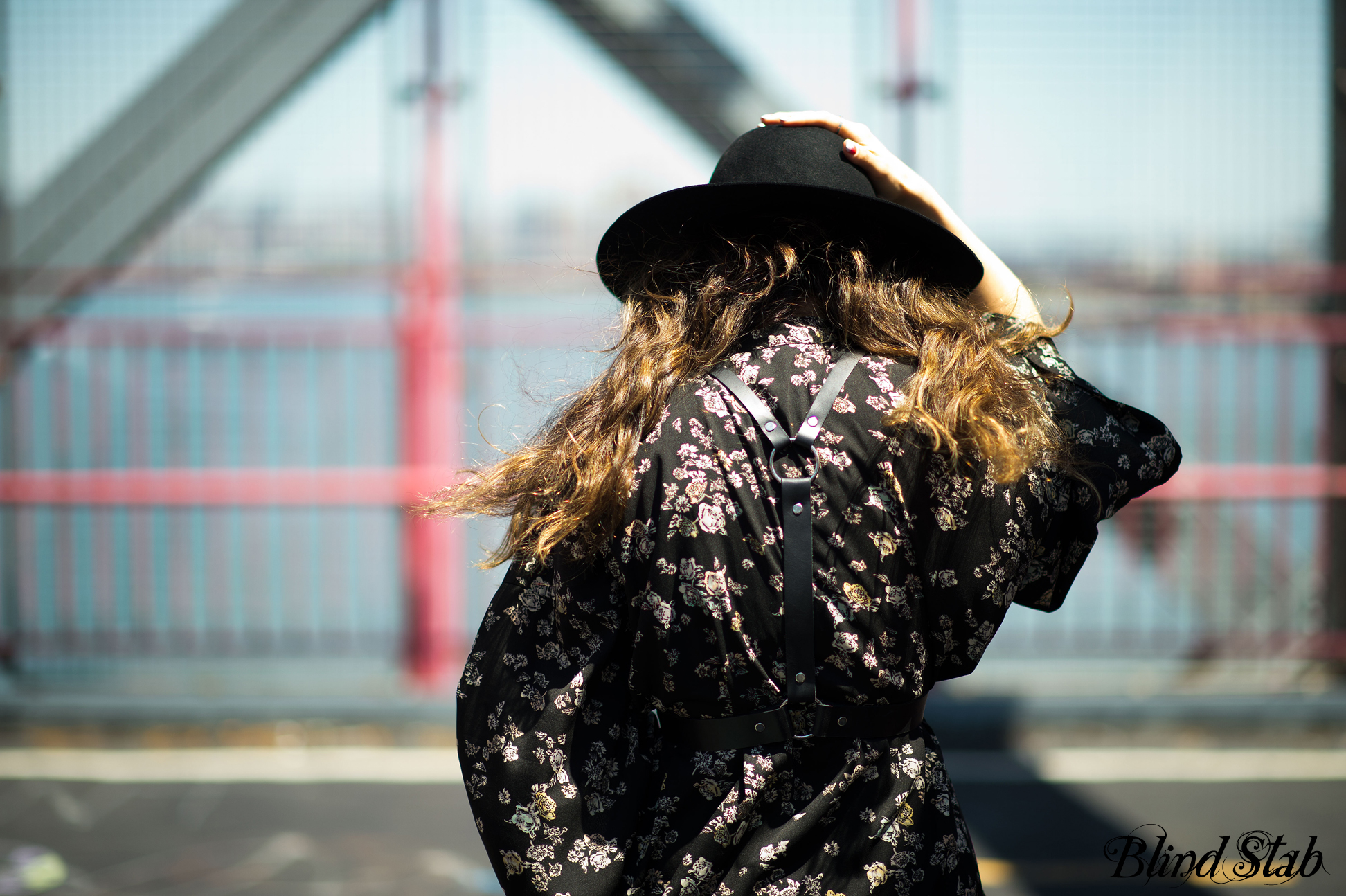 Kimono-Streetstyle-Williamsburg-Wide-Brim-Hat