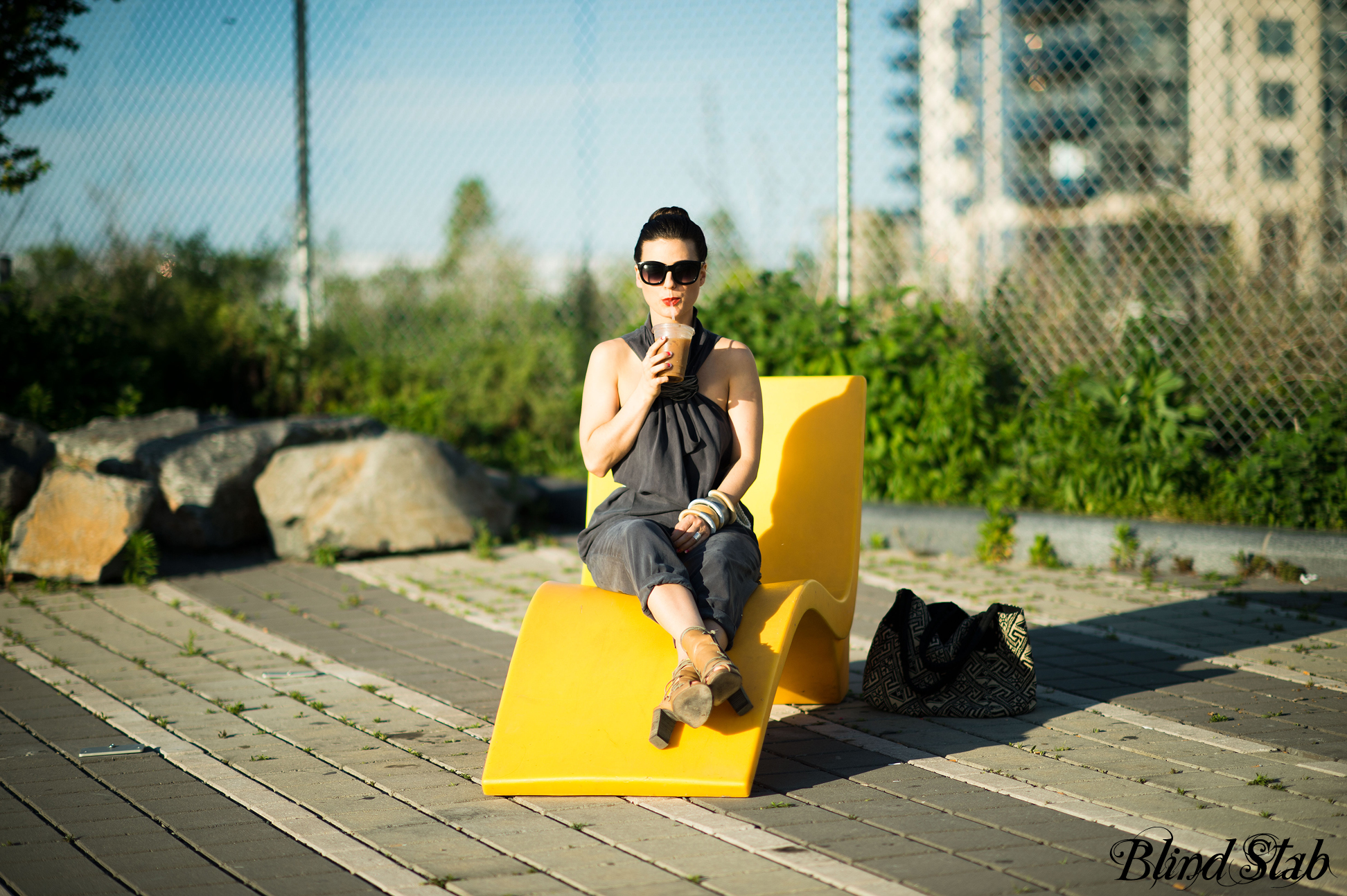 Wood-Wood-Jumpsuit-Bun-Streetstyle-NYC