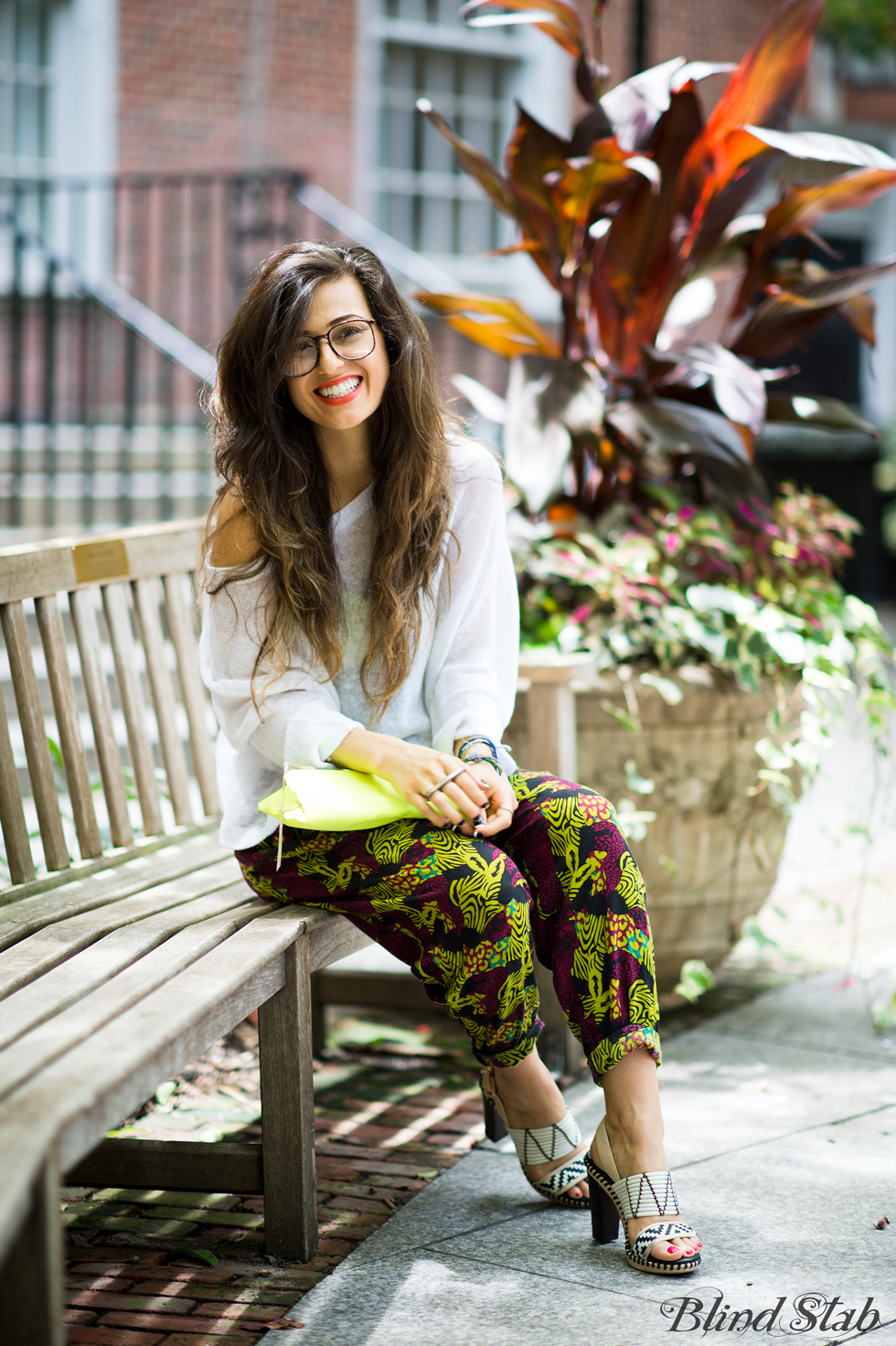 Neon-Blogger-Acne-Sweater-Pattern-Pants