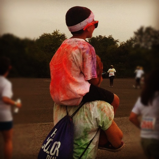 Race-Painted-Kid-On-Shoulder