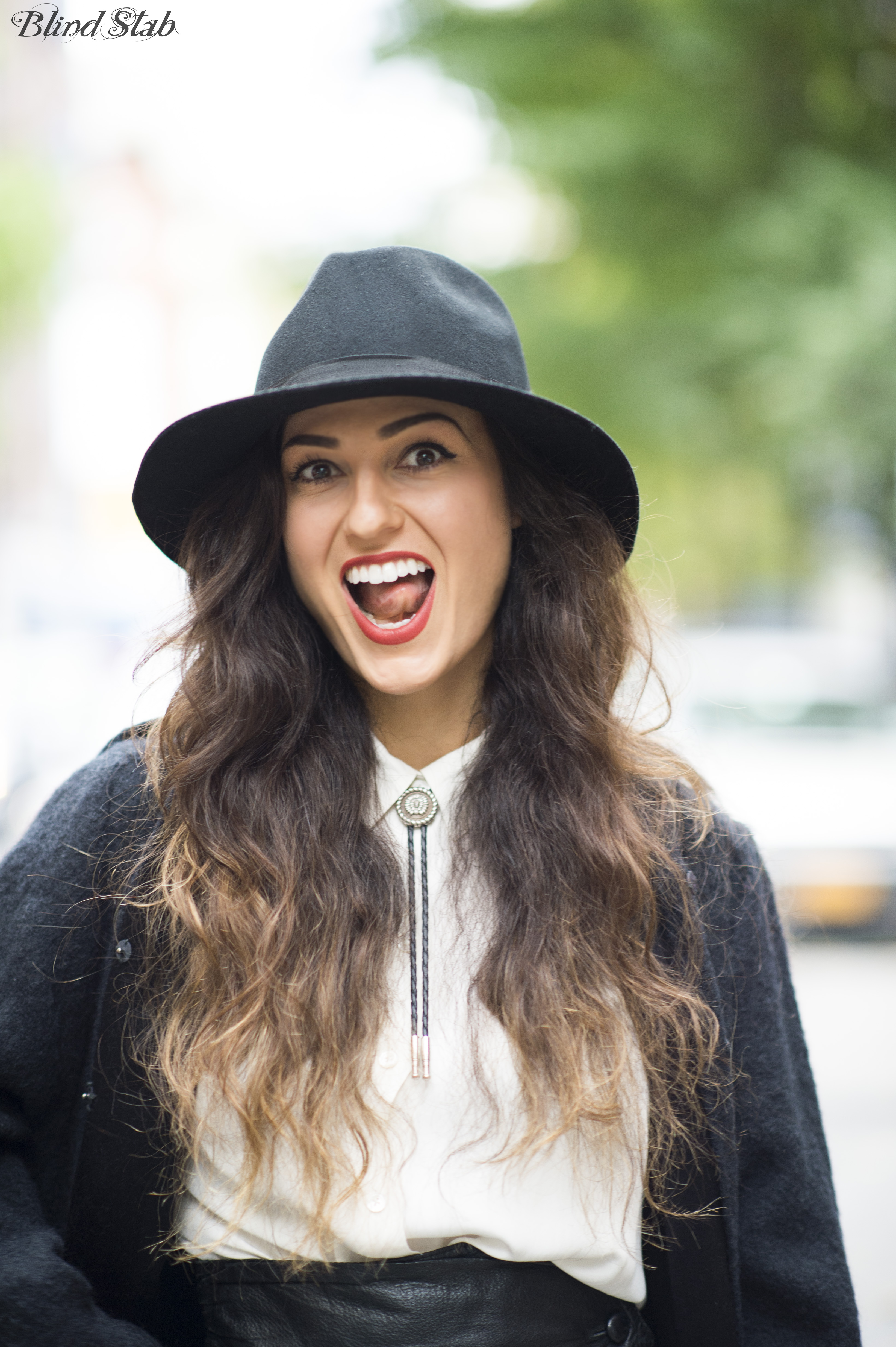 Bolo-Tie-Fedora-Ombre-Hair