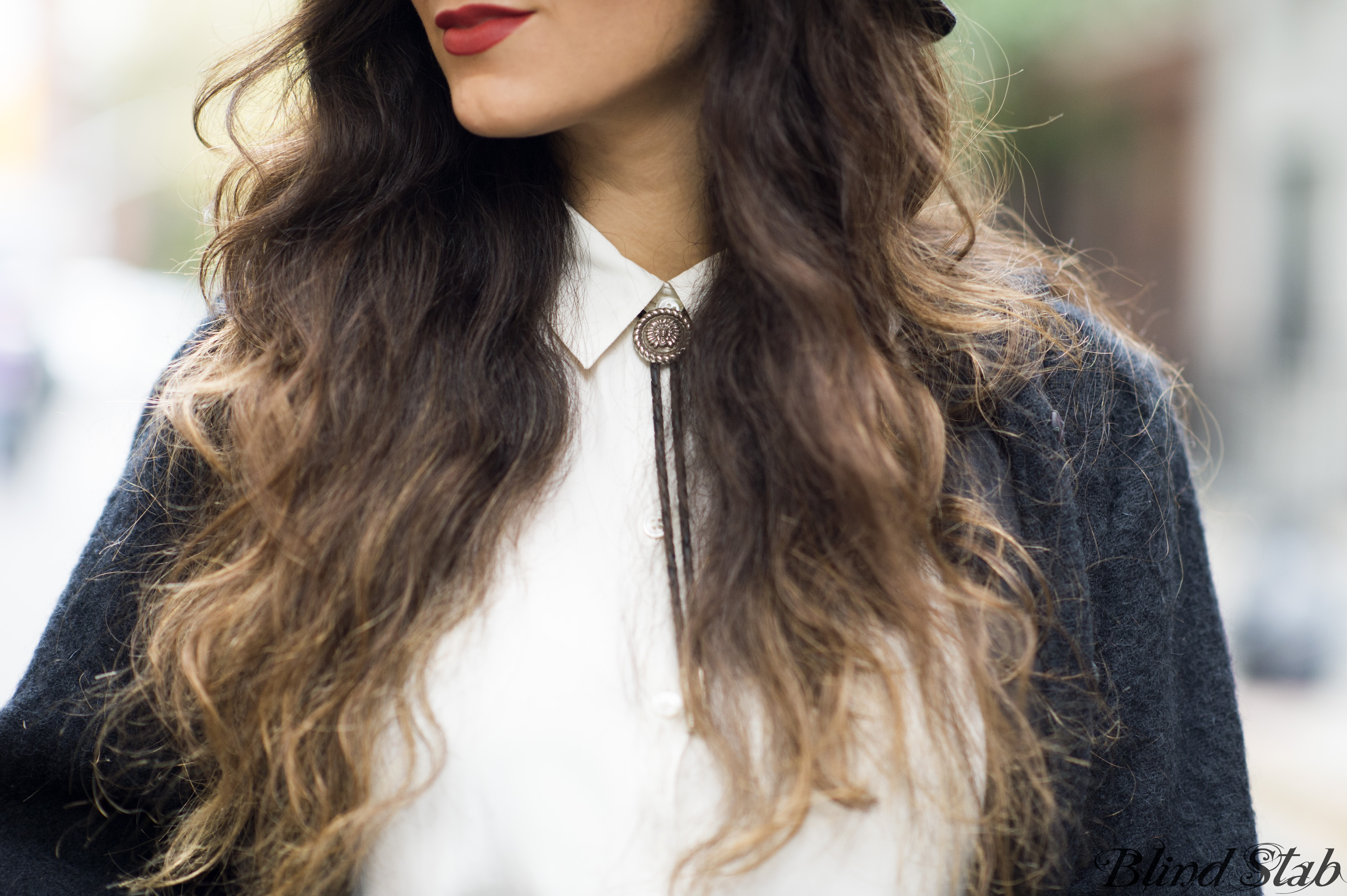 Ombre-Hair-Bolo-Tie