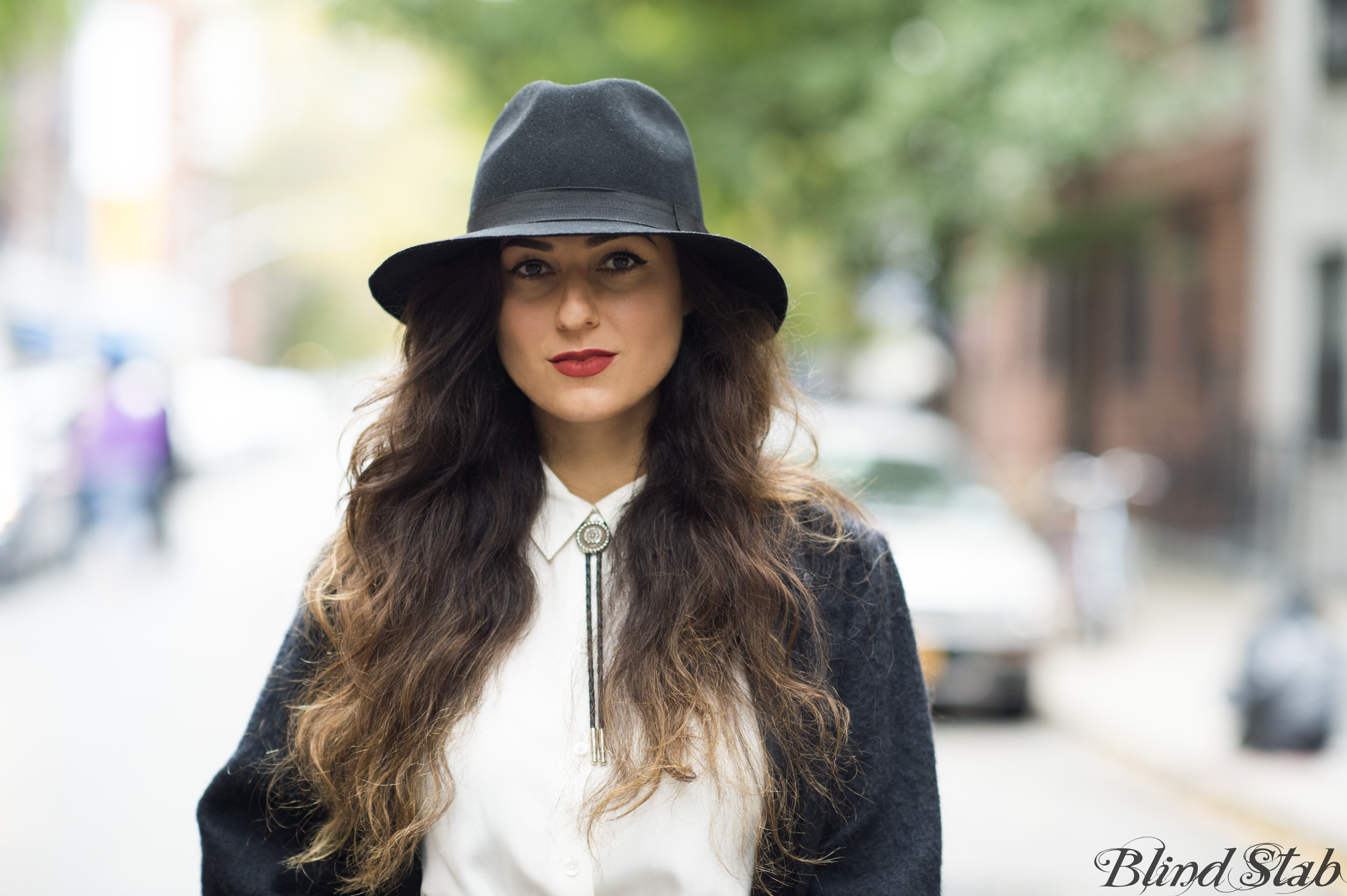 Bolo-Tie-Fedora-Ombre-Hair