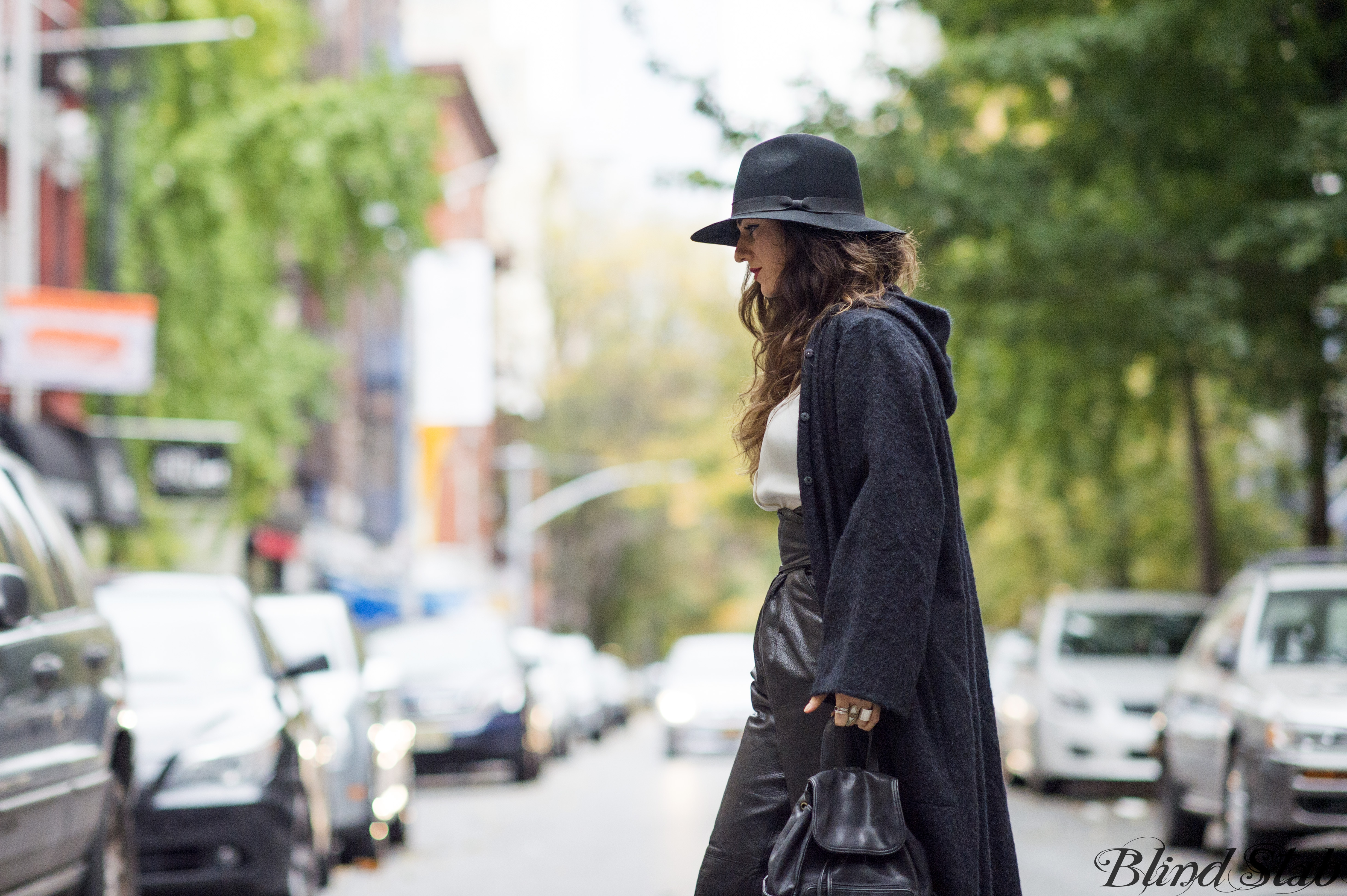 Leather-Pants-Fedora-Ombre-Hair