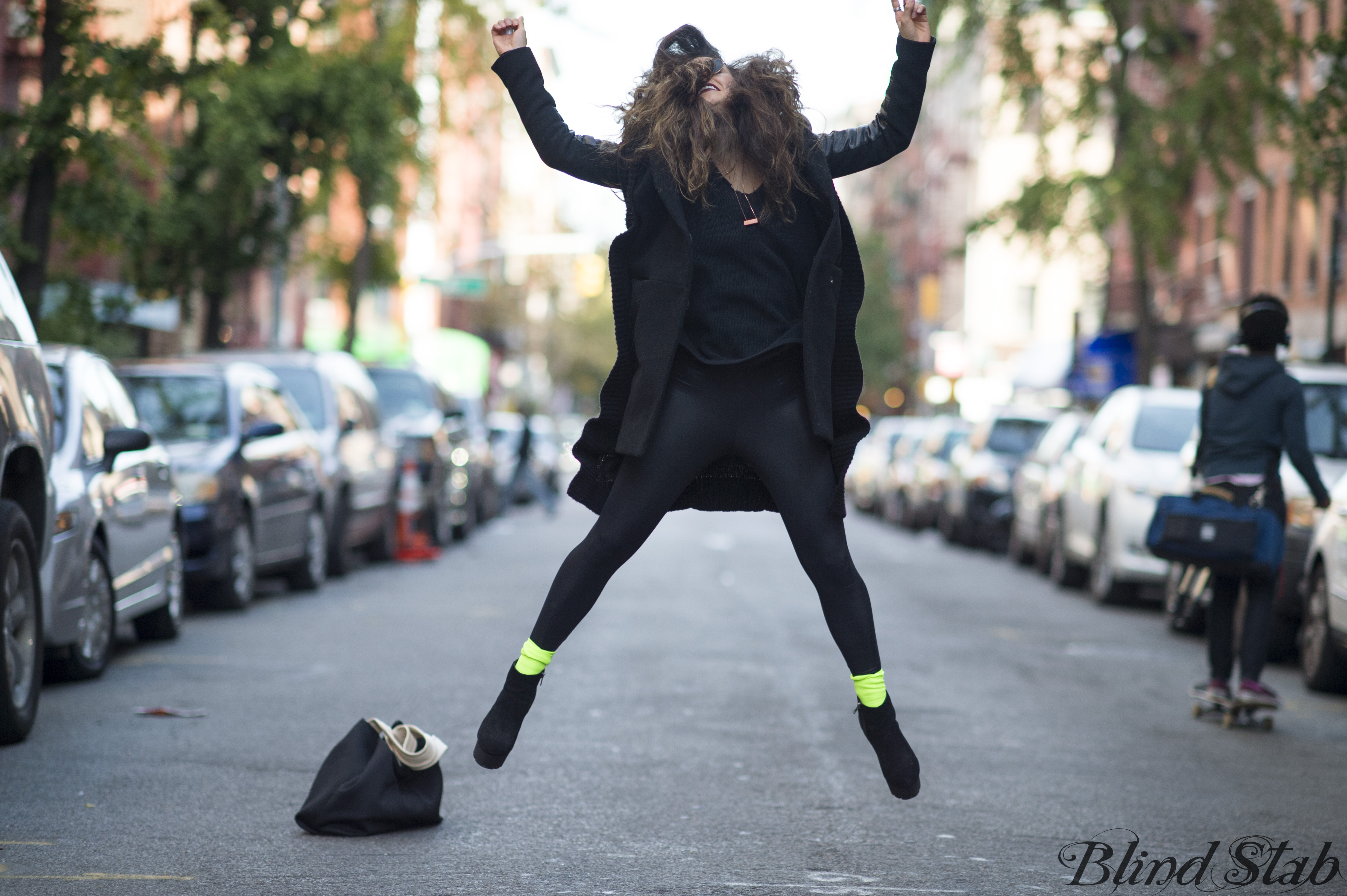 Black-Leather-Sleeve-Jacket-Coat