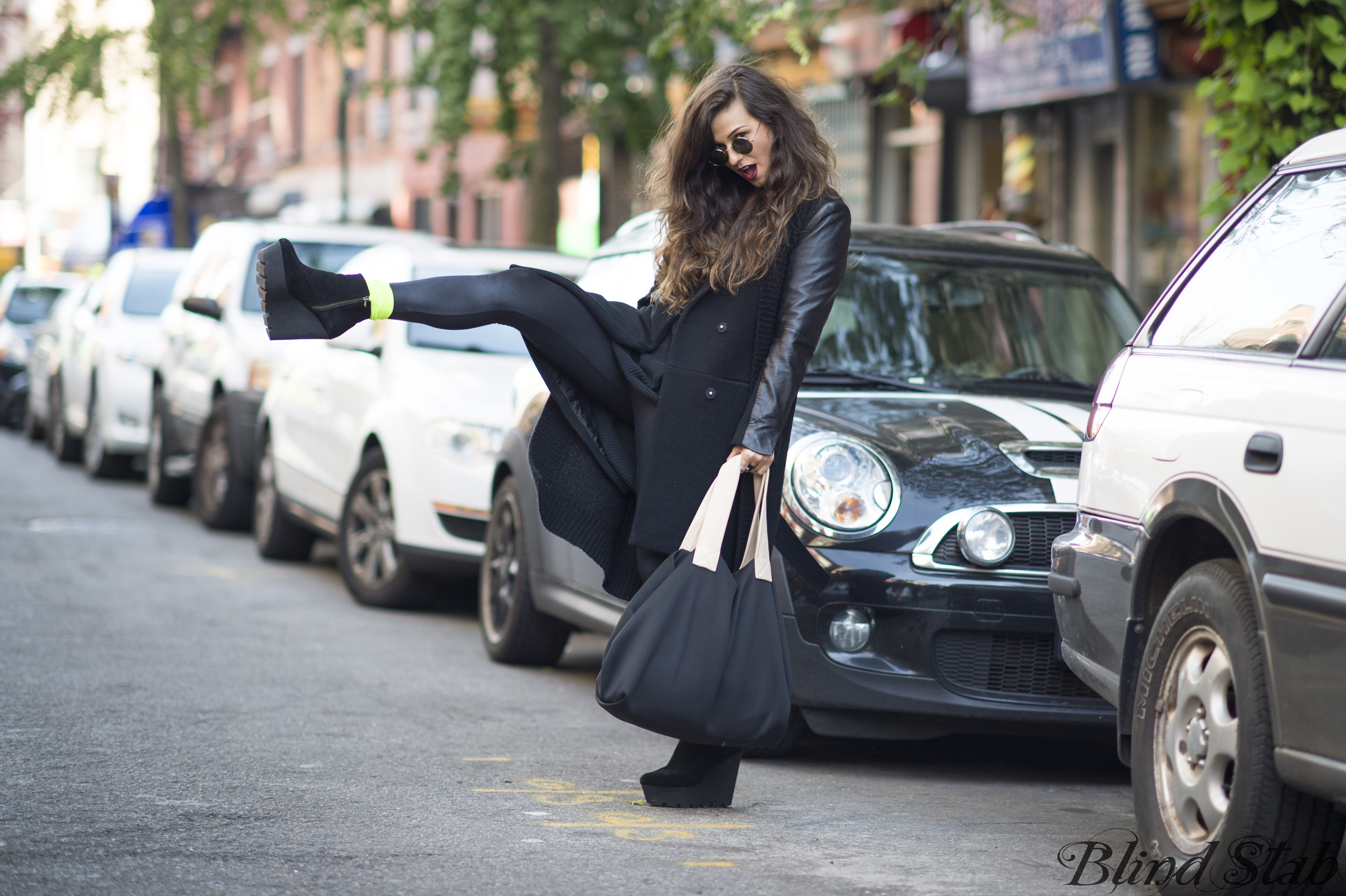 Black-Leather-Sleeve-Jacket-Coat