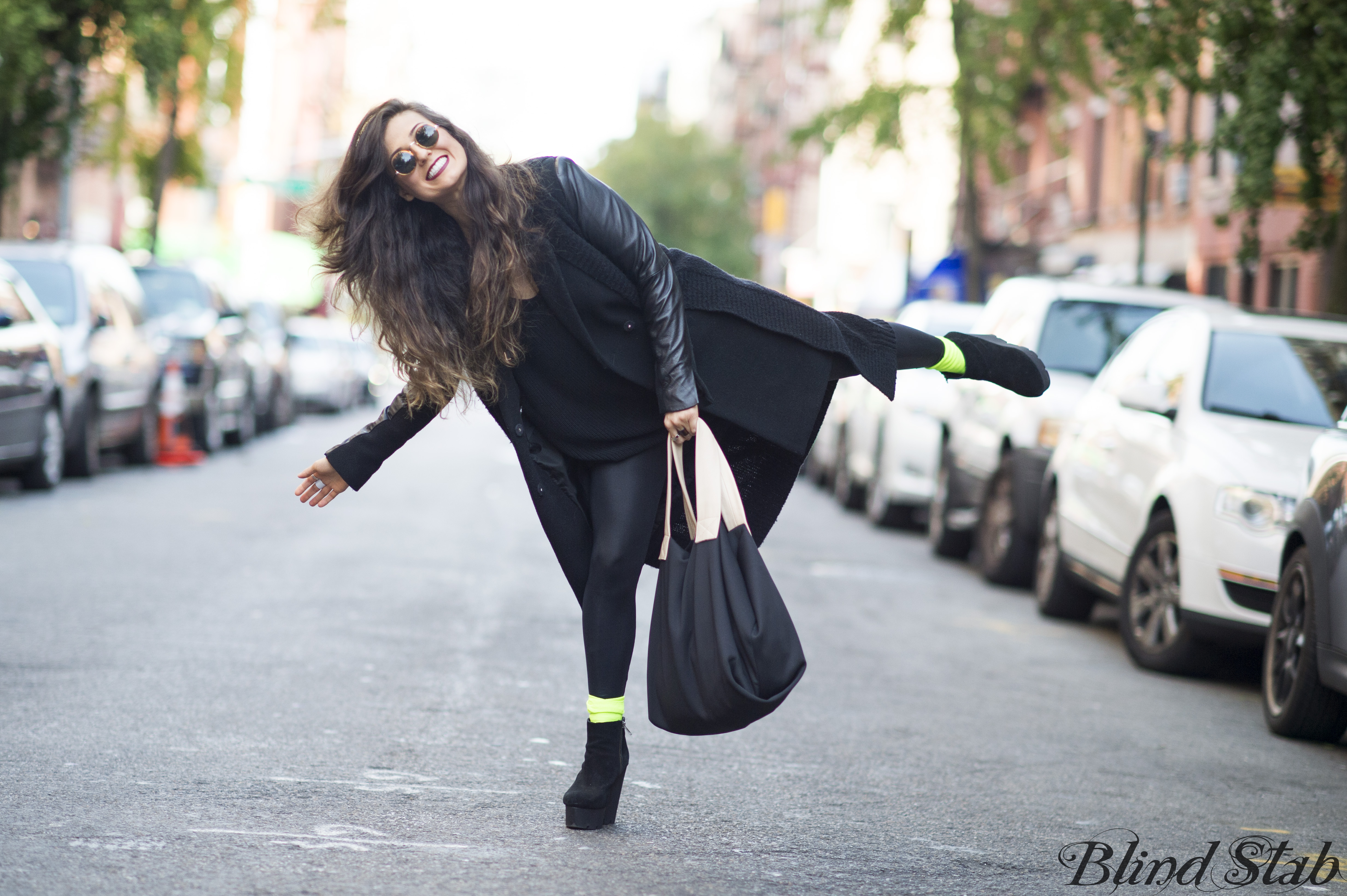 Black-Leather-Sleeve-Jacket-Coat