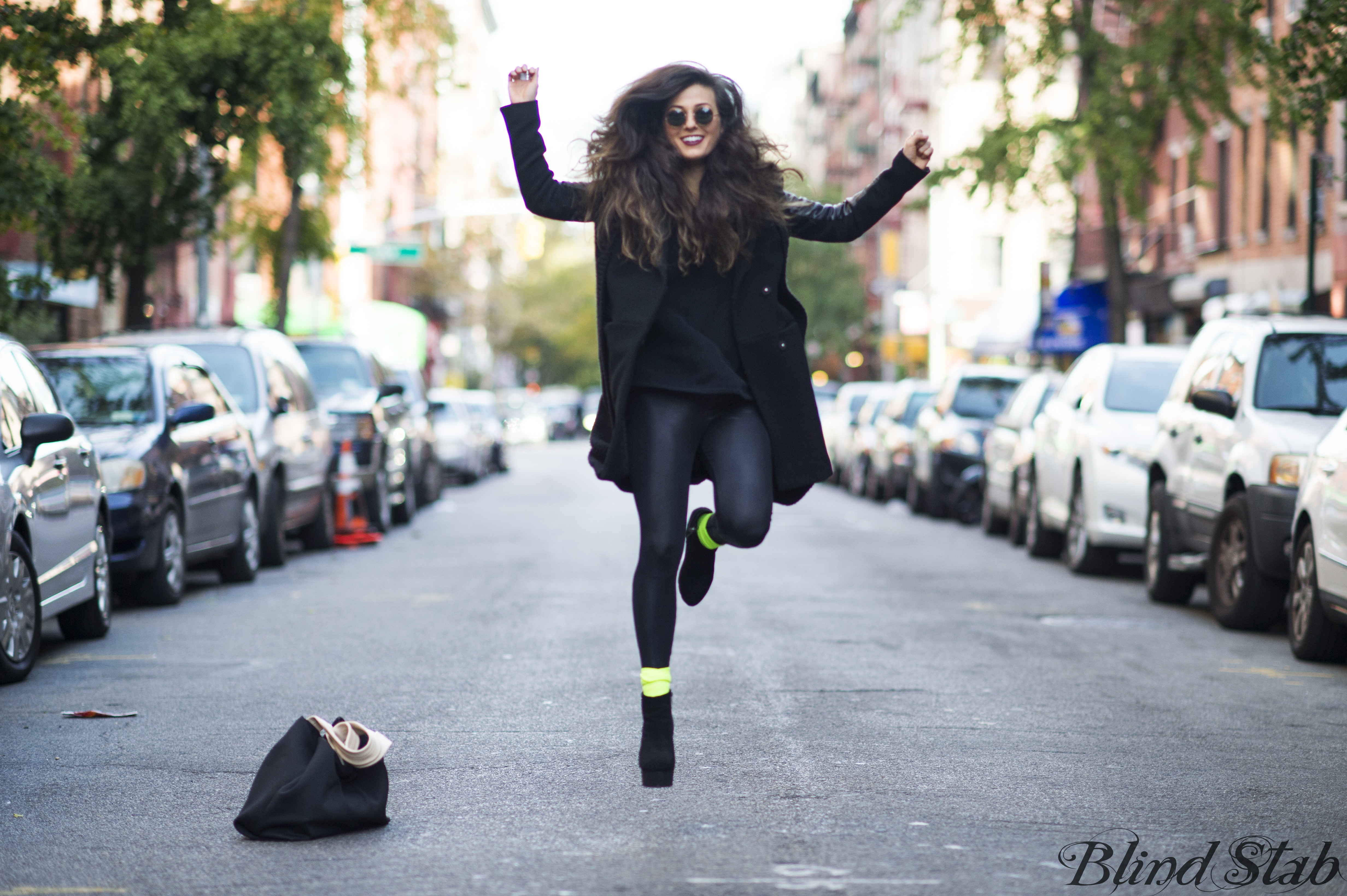 Black-Leather-Sleeve-Jacket-Coat