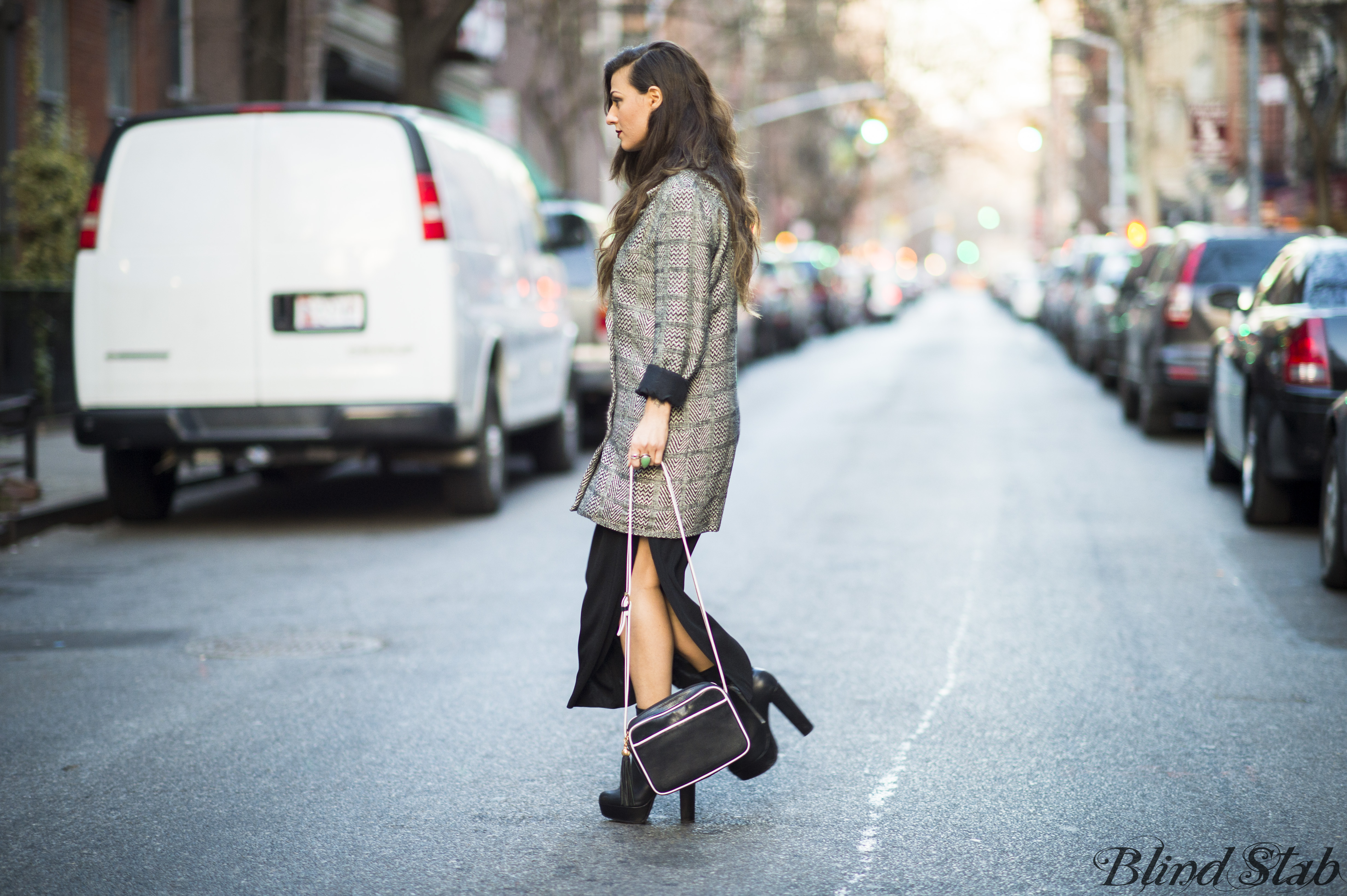 Long-Brown-Hair-Plaid-Coat-Turquoise-Nails