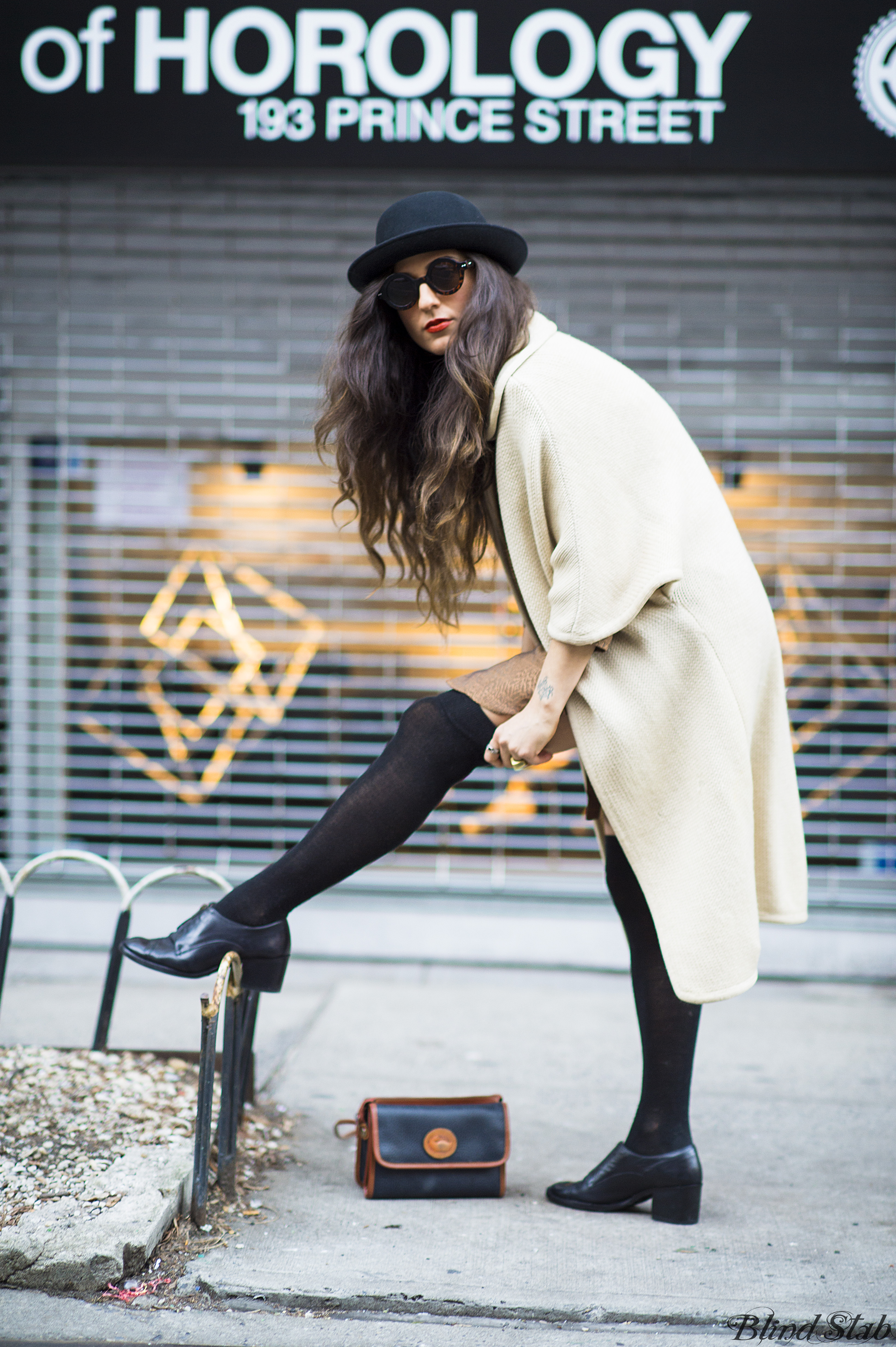 Bowler-Hat-Thigh-Highs-Dooney-Bourke-Purse