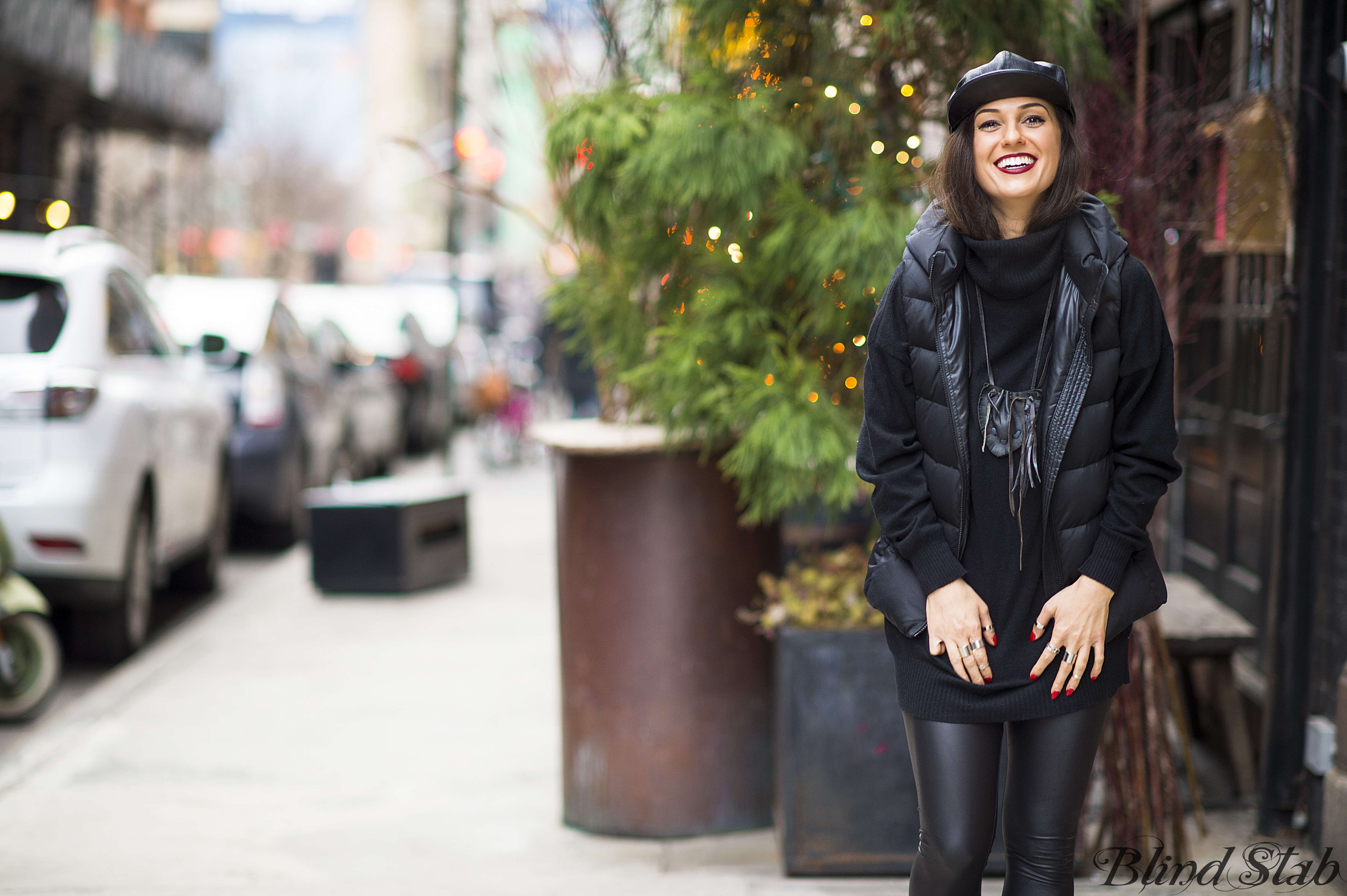 Leather-Hat-Vest-Black-Streetstyle-NYC