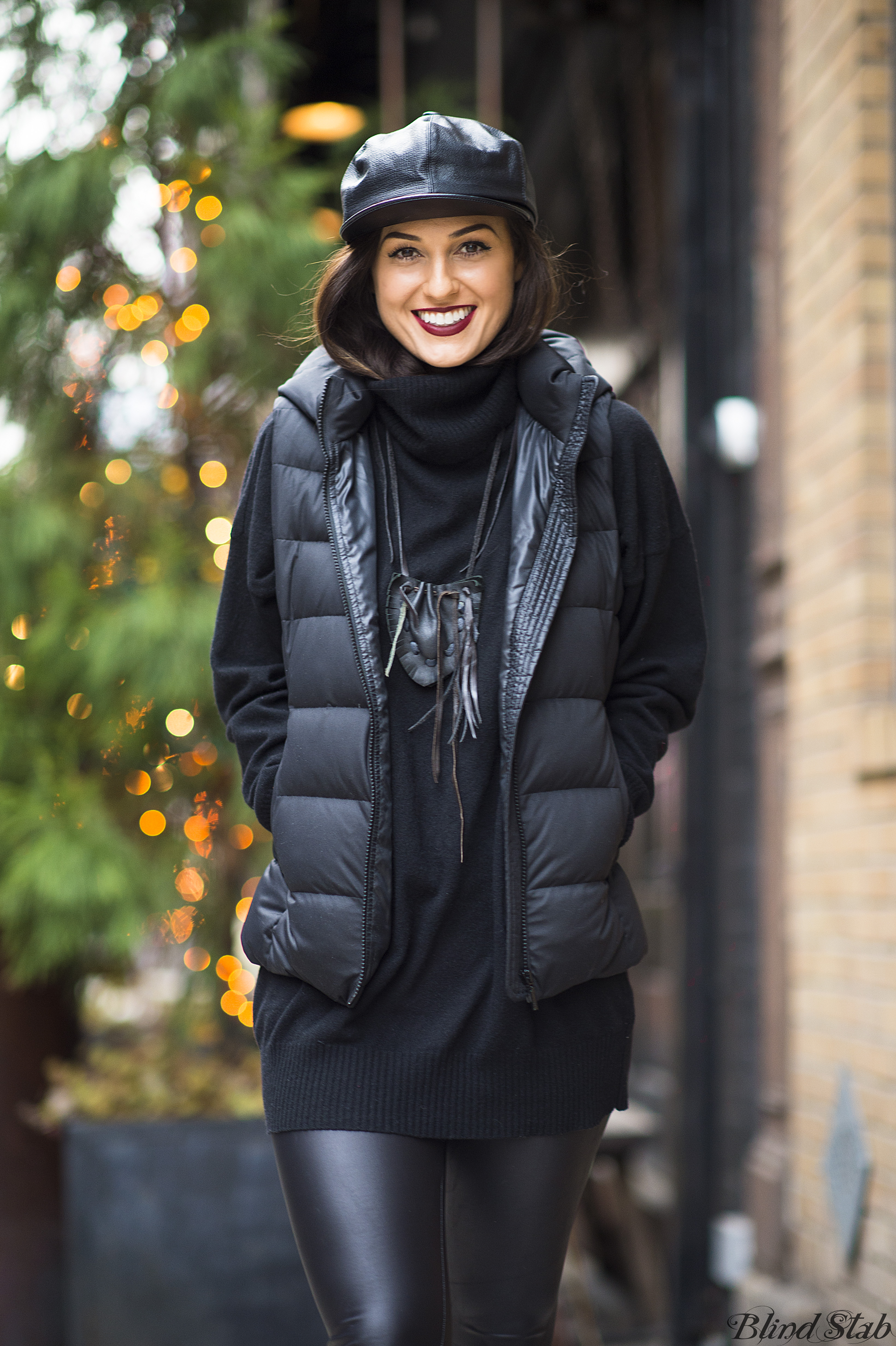 Leather-Hat-Vest-Black-Streetstyle-NYC