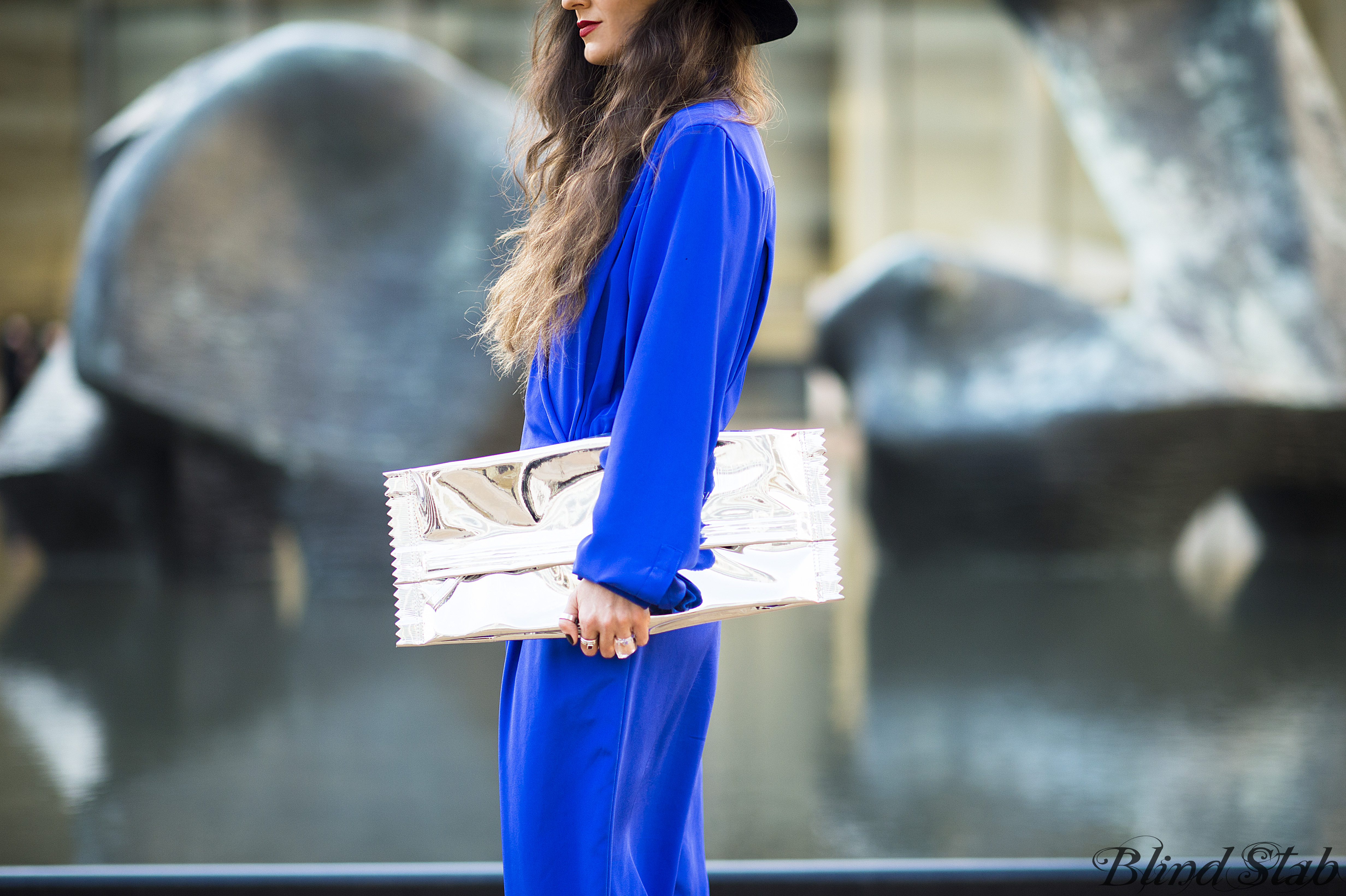 Blue-Jumpsuit-Wide-Brim-Hat-NYC-Street-Style