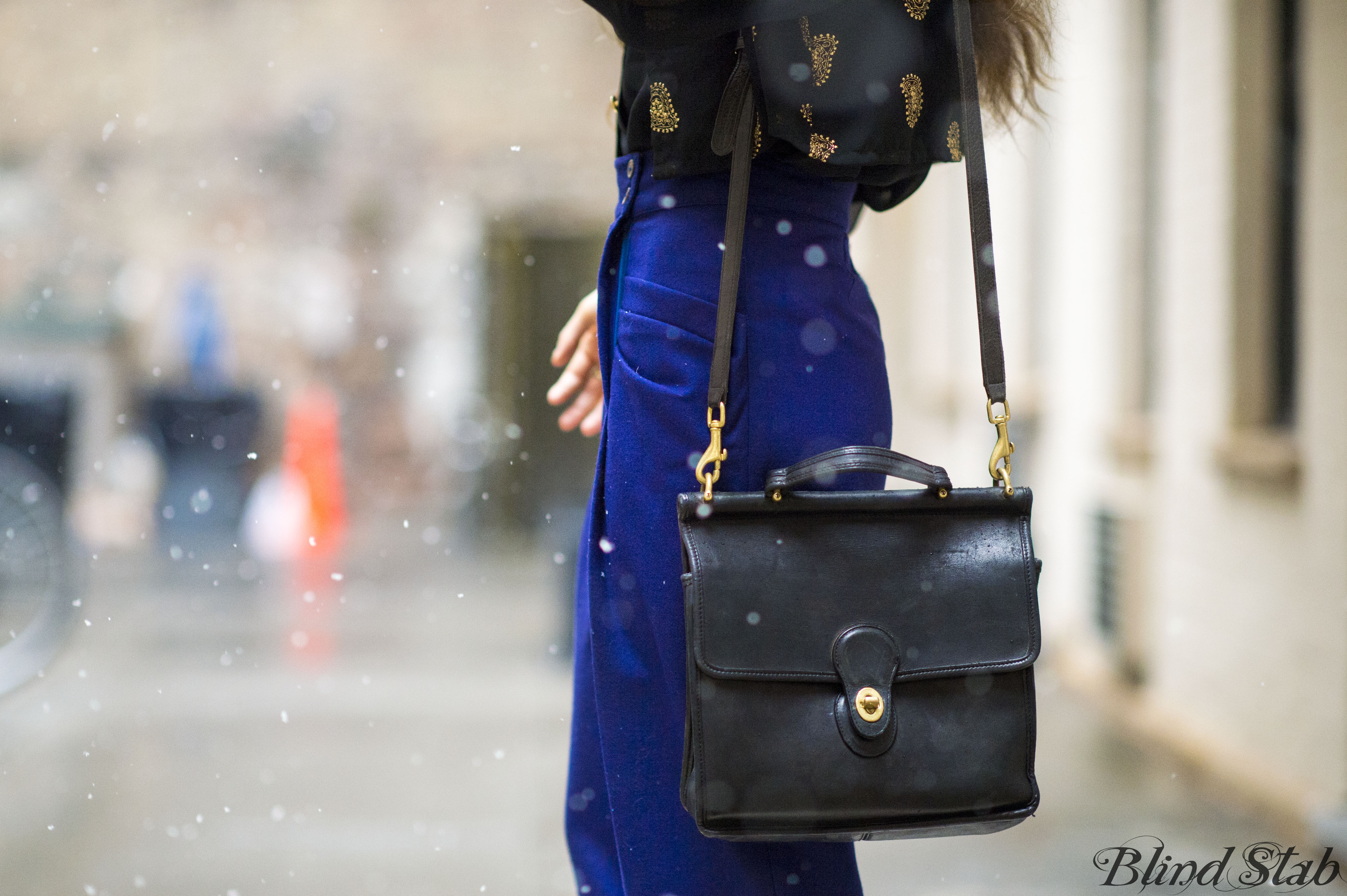 New-York-City-Fashion-Snow-Winter-Blue-Pants