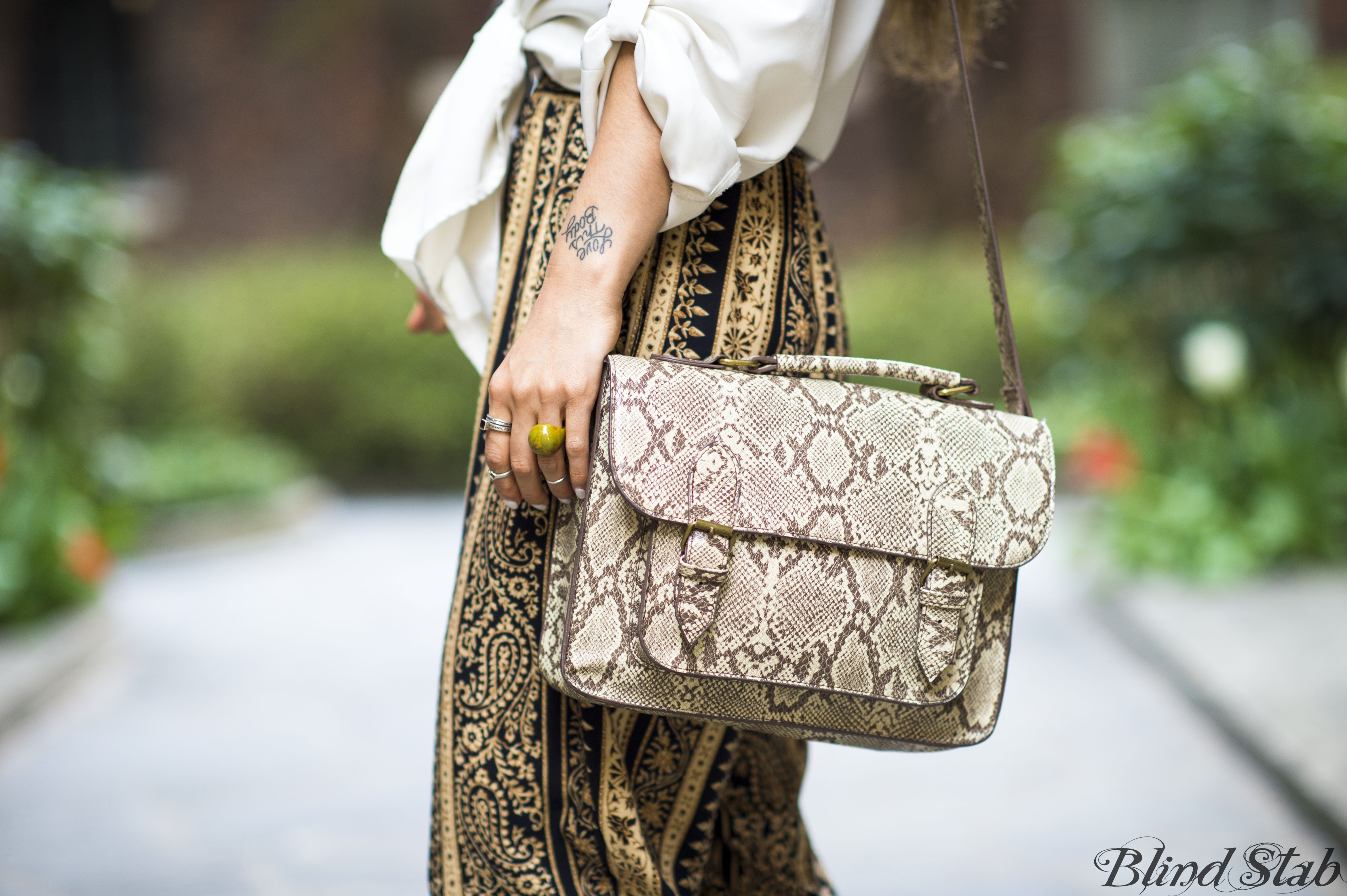 Oversize Sunglasses Animal Print Purse Harem Pants