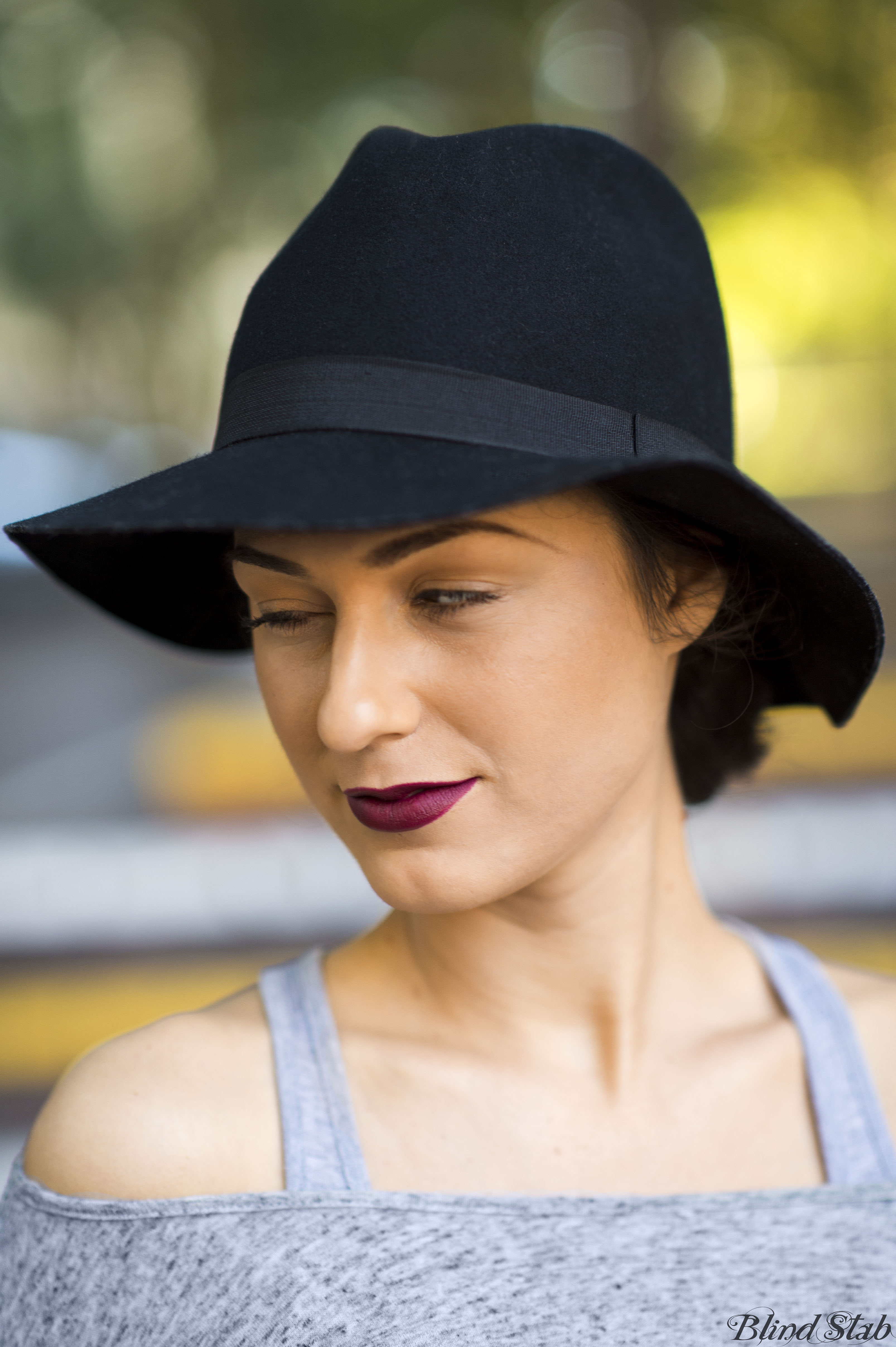 Blind Stab Dana Suchow Sydney Fashion Week Spring Black Wide Brim Hat