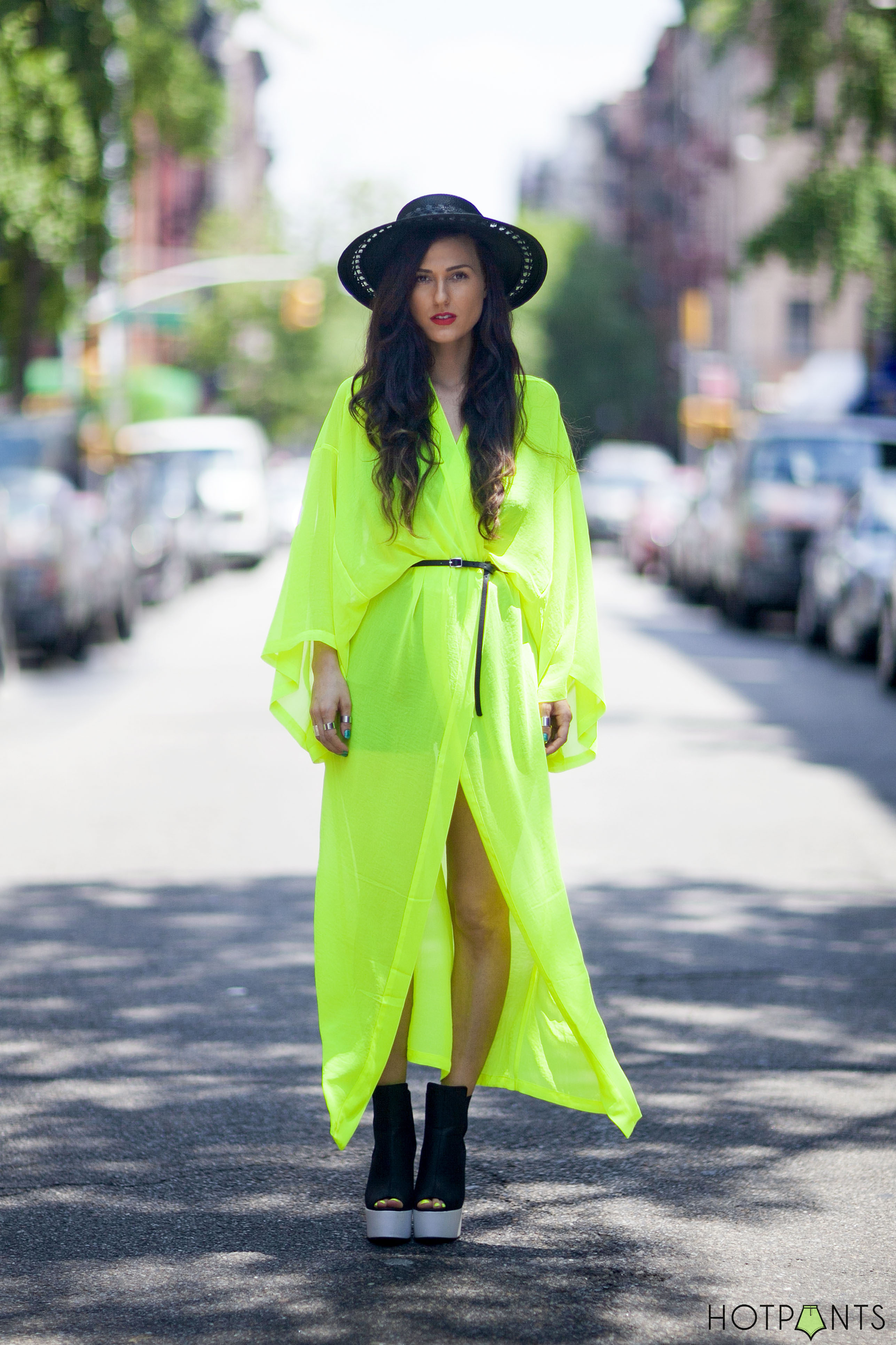 Neon sheer outlet dress