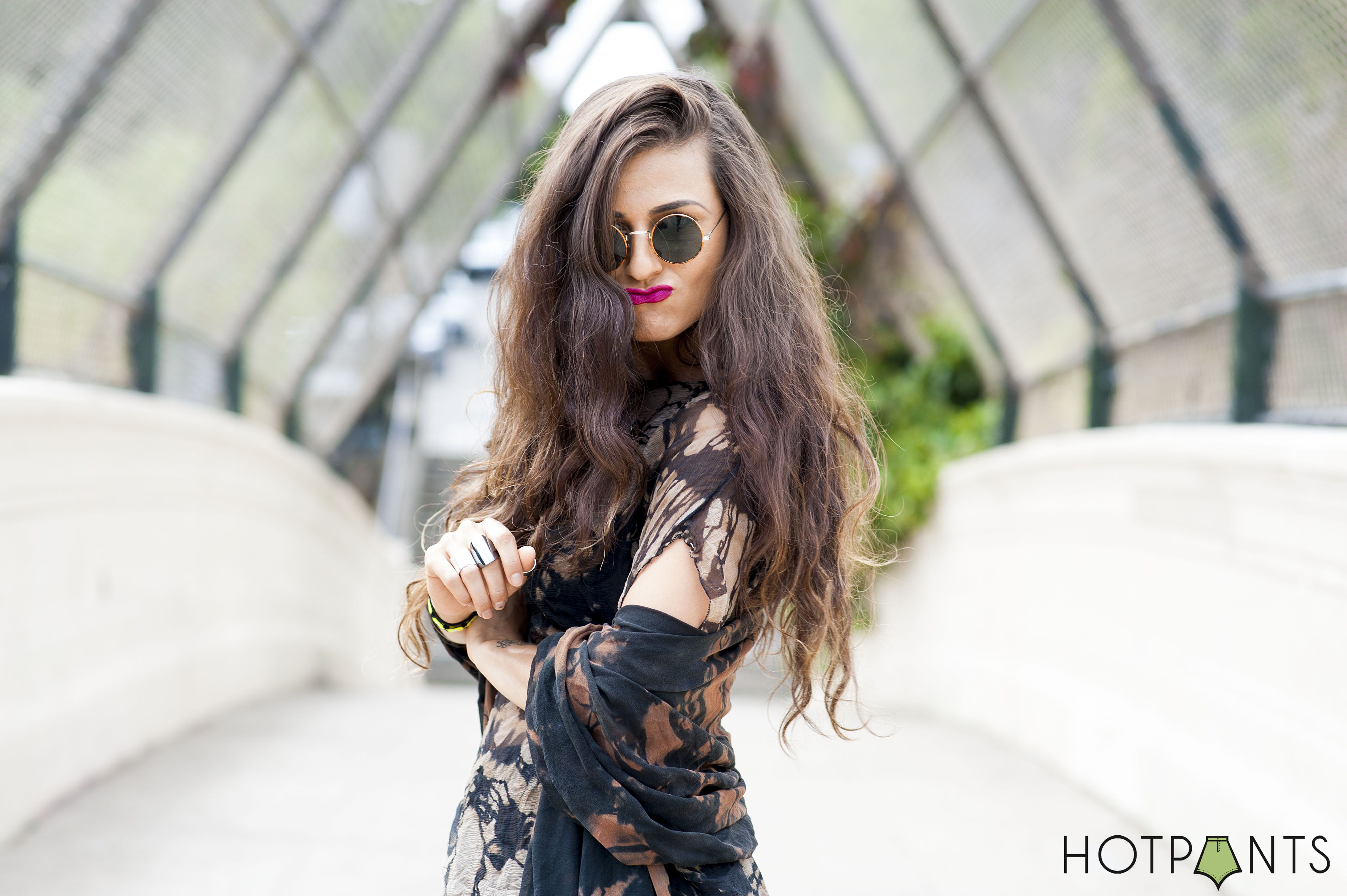 San Francisco Funny Blogger Long Ombre Hair