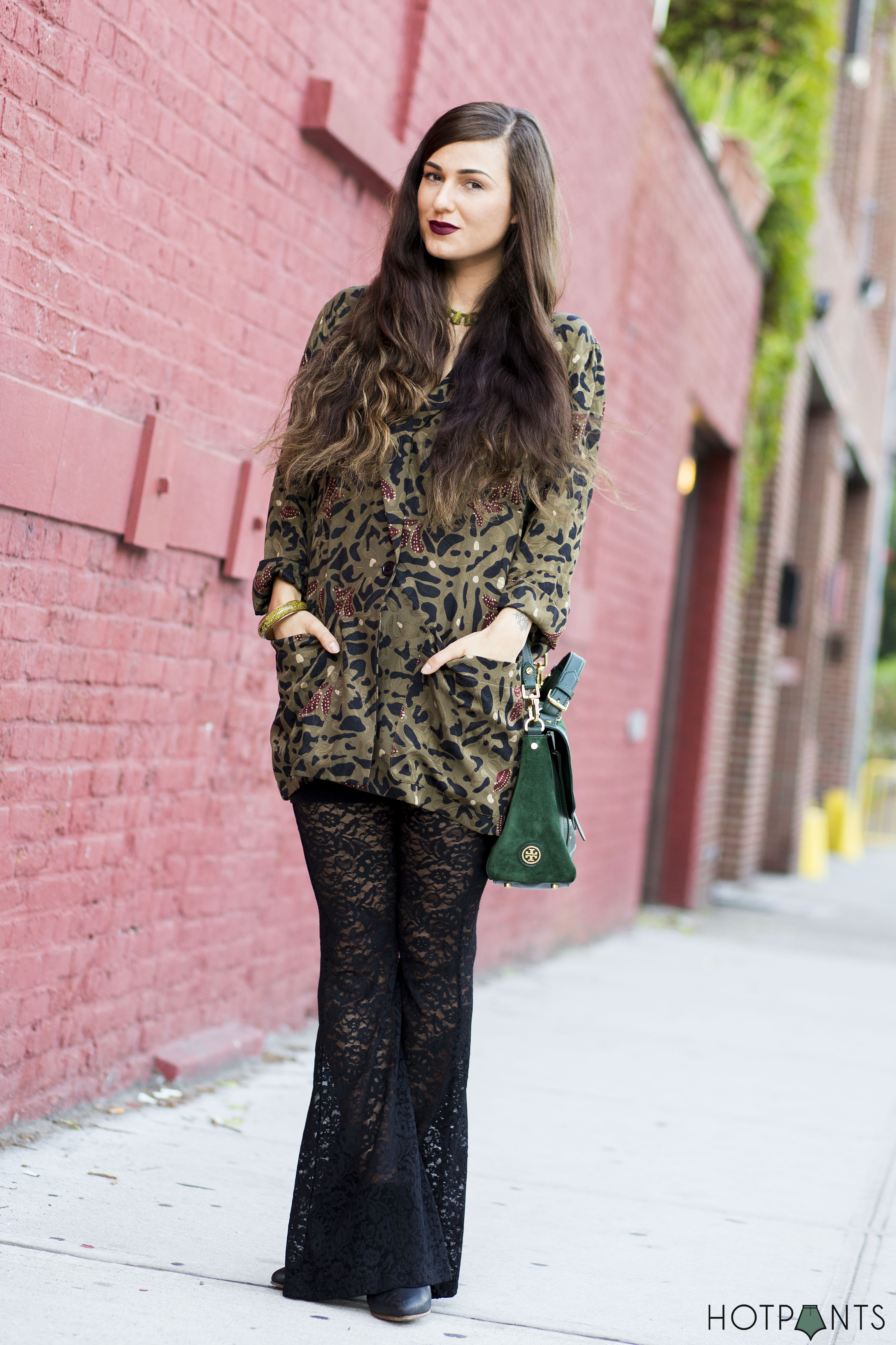 Do The Hotpants Dana Suchow Lace Leggings Long Hair NYC Blogger Bell Bottoms 17