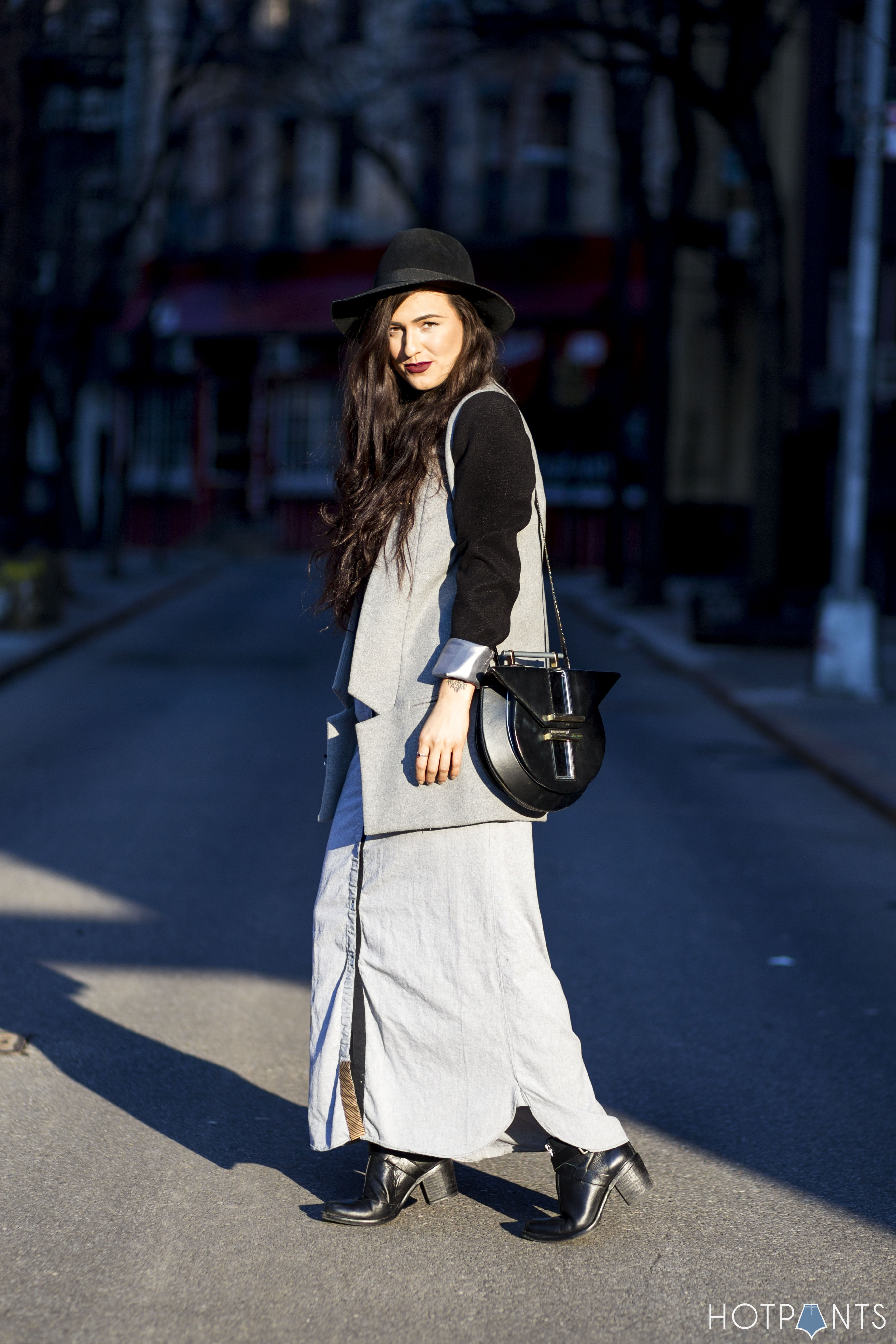 Black Ankle Boots Winter New York NYC Fashion Streetstyle Style