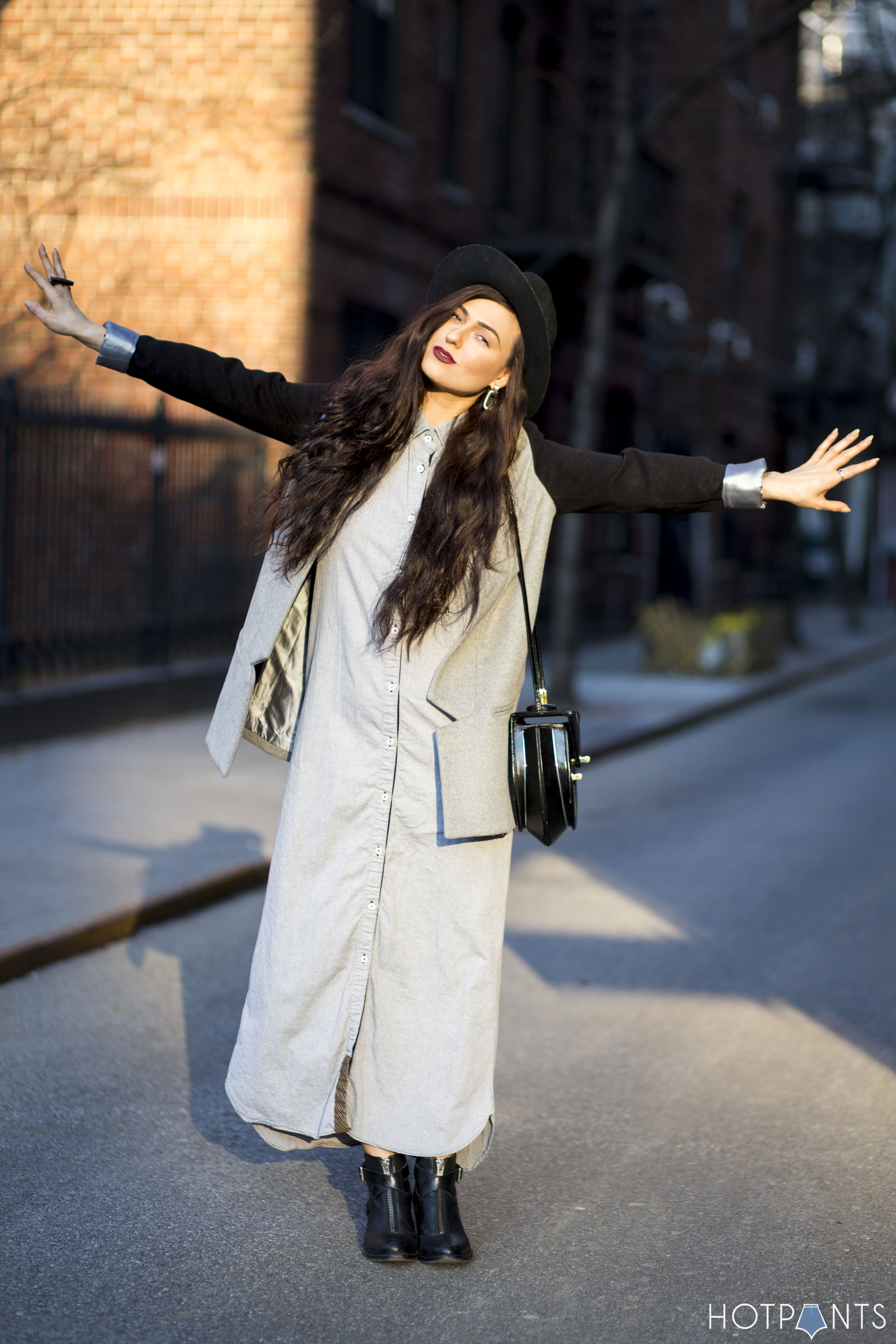 Black Ankle Boots Winter New York NYC Fashion Streetstyle Style