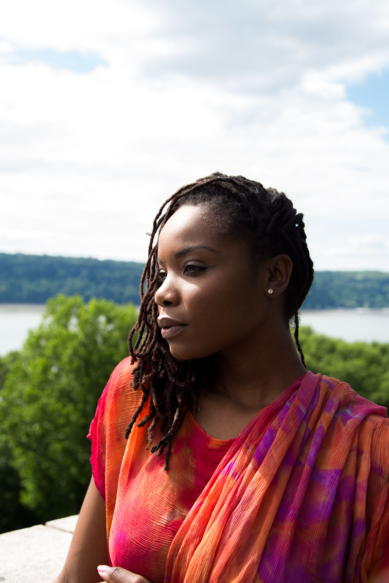 Black Woman Bowler Hat Headwrap Scarves Stunning Profile