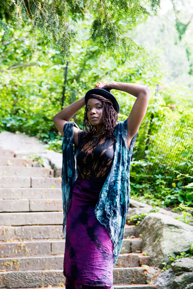 Black Woman Bowler Hat Headwrap Scarves Stunning Profile