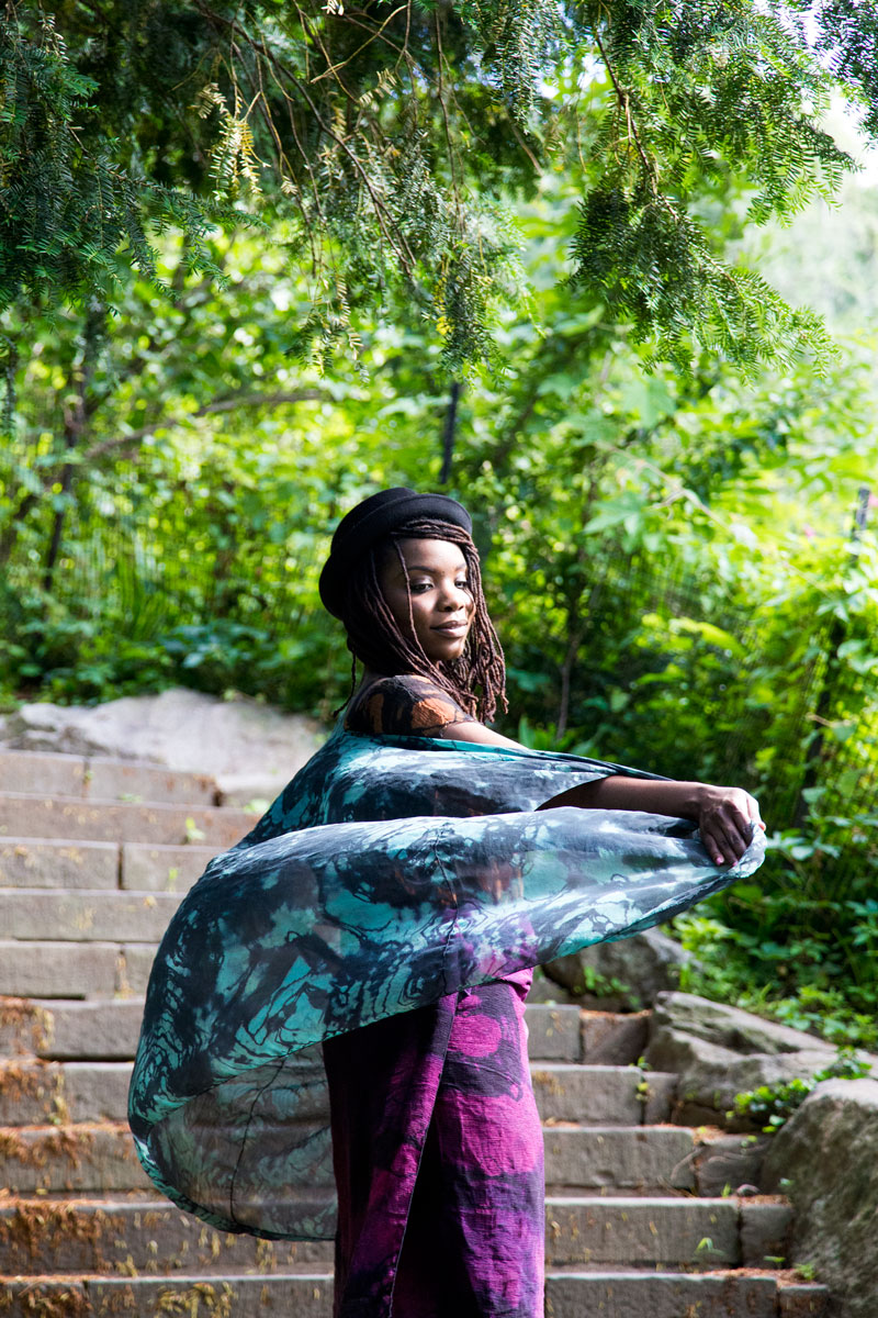 Black Woman Bowler Hat Headwrap Scarves Stunning Profile