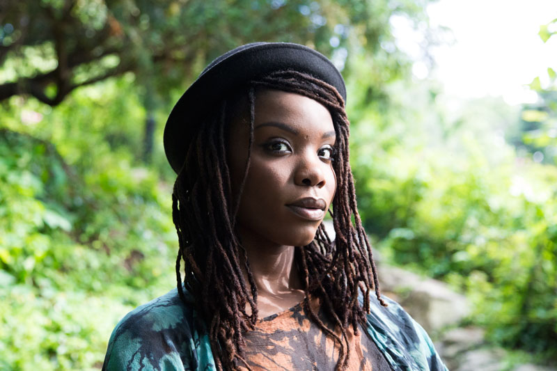 Black Woman Bowler Hat Headwrap Scarves Stunning Profile