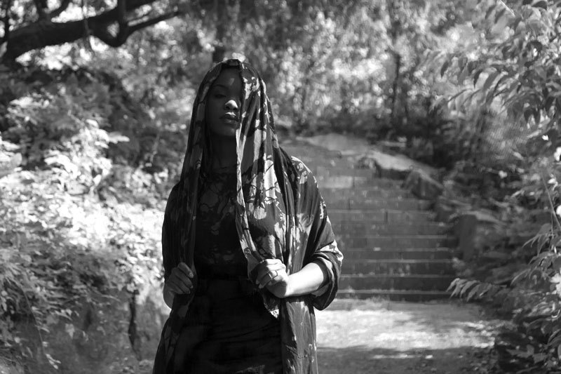 Black Woman Bowler Hat Headwrap Scarves Stunning Profile