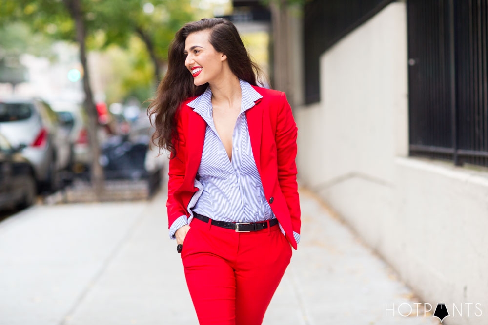 red suit womens