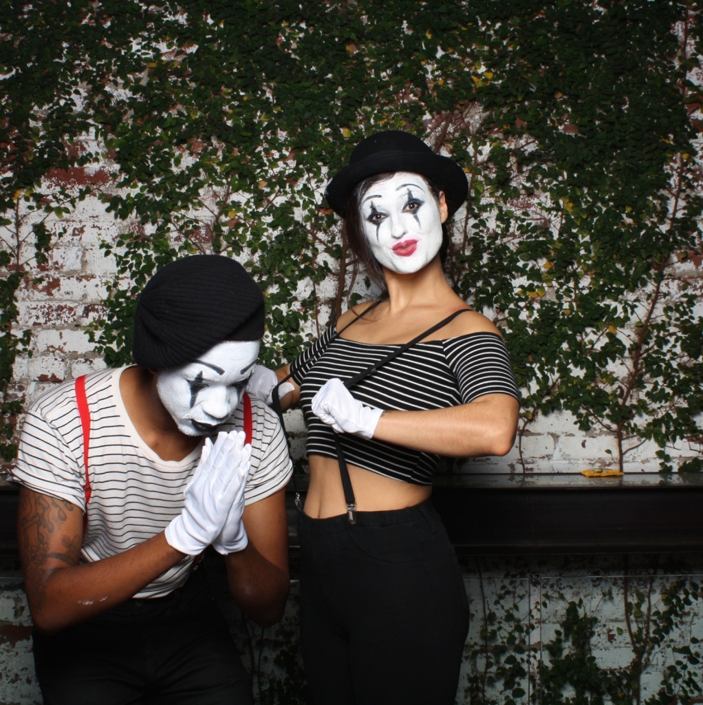 Do The Hotpants Dana Suchow Spree Wilson Mime Halloween Costume Facepaint Makeup 4