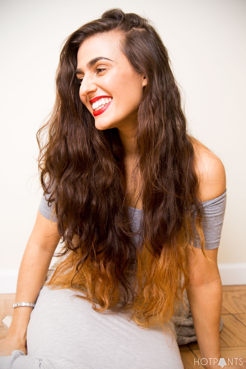 Off Shoulder Crop Top American Apparel Red Lips Lipstick