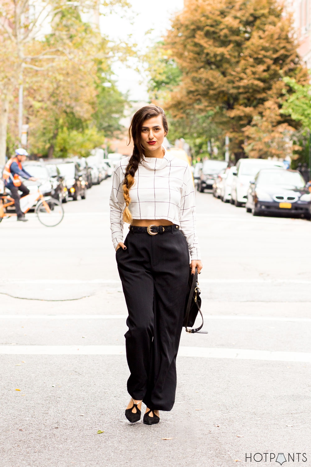 New York Style High Waisted Wide Leg Pants