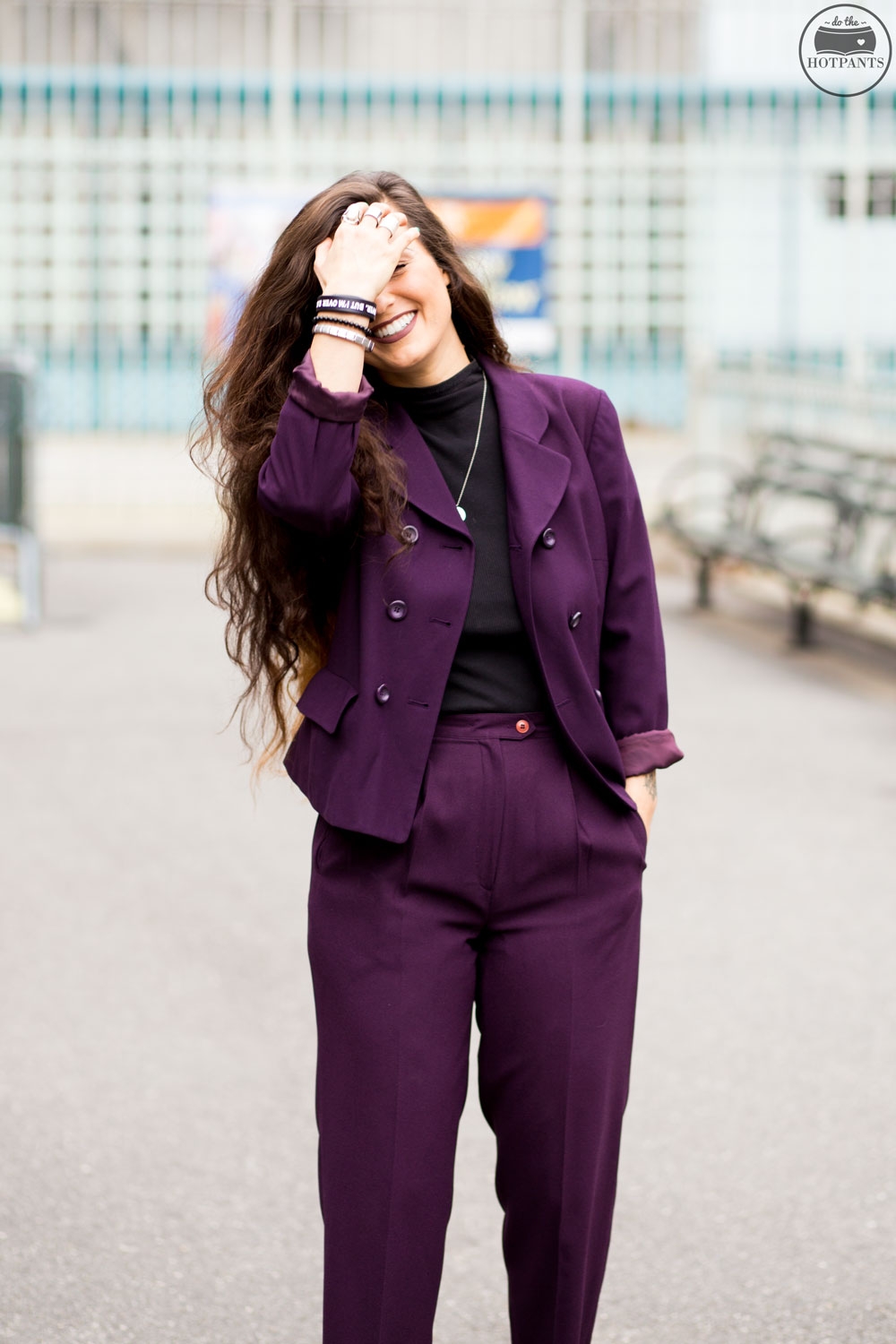 Plum suit outlet womens