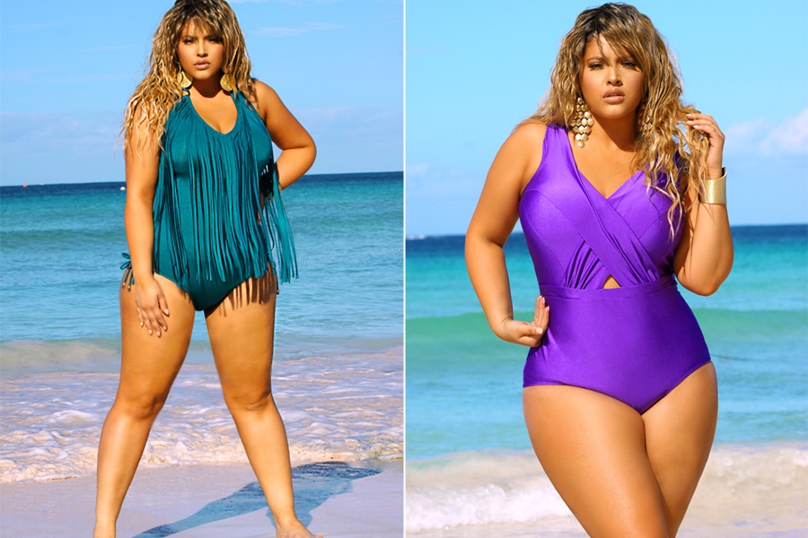Denise Bidot Curvy Fat Woman Bikini Model Cellulite Photoshop Photoshopped Skin Smooth