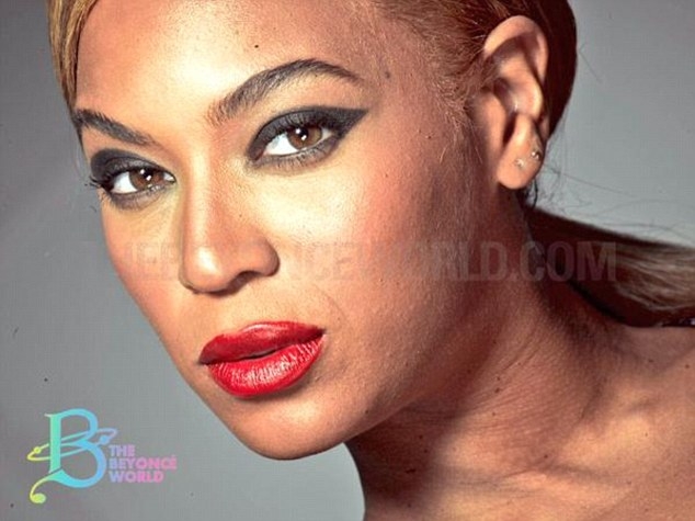 Beyonce Unretouched Photoshop Acne Loreal Photoshoot 2