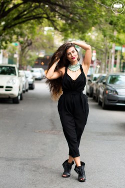 Silver Choker Collar Necklace Long Ombre Brown Hair Goth Blogger