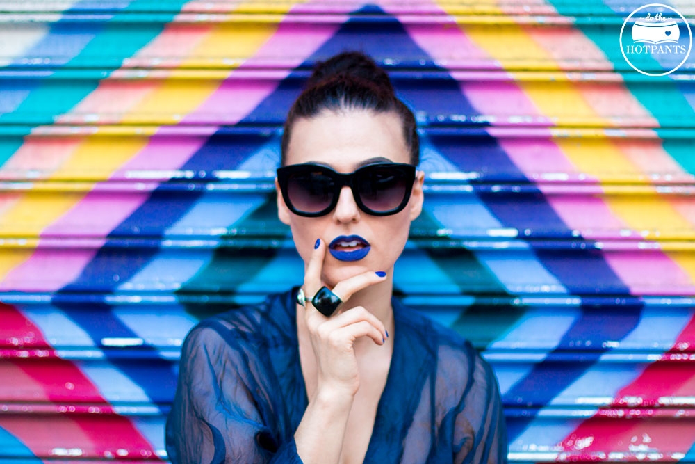 sheer blue lipstick