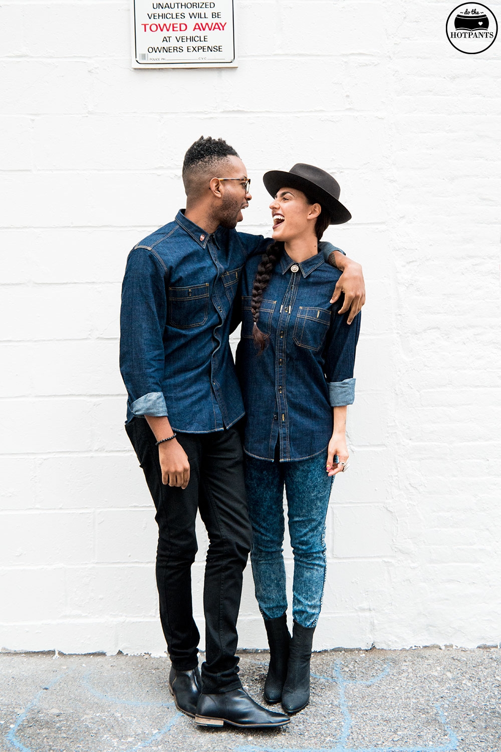 Matching Couple Outfit Interracial Dating JCrew Denim Outfit