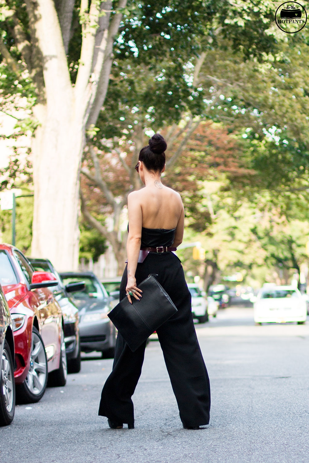 Do The Hotpants Dana Suchow Tube Top Black Jumpsuit Curvy Woman Zana Bayne Harness IMG_2486