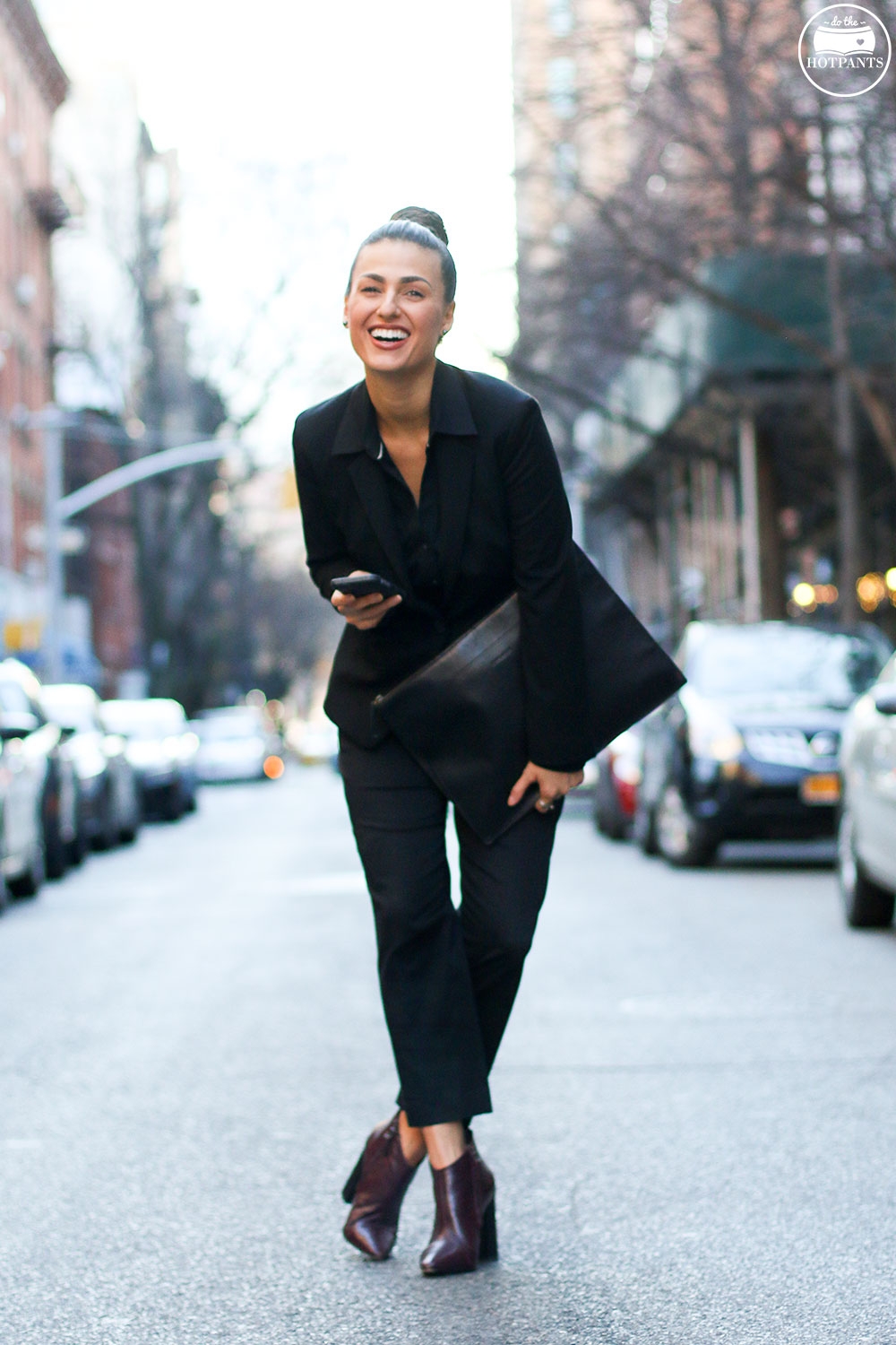 business attire with boots