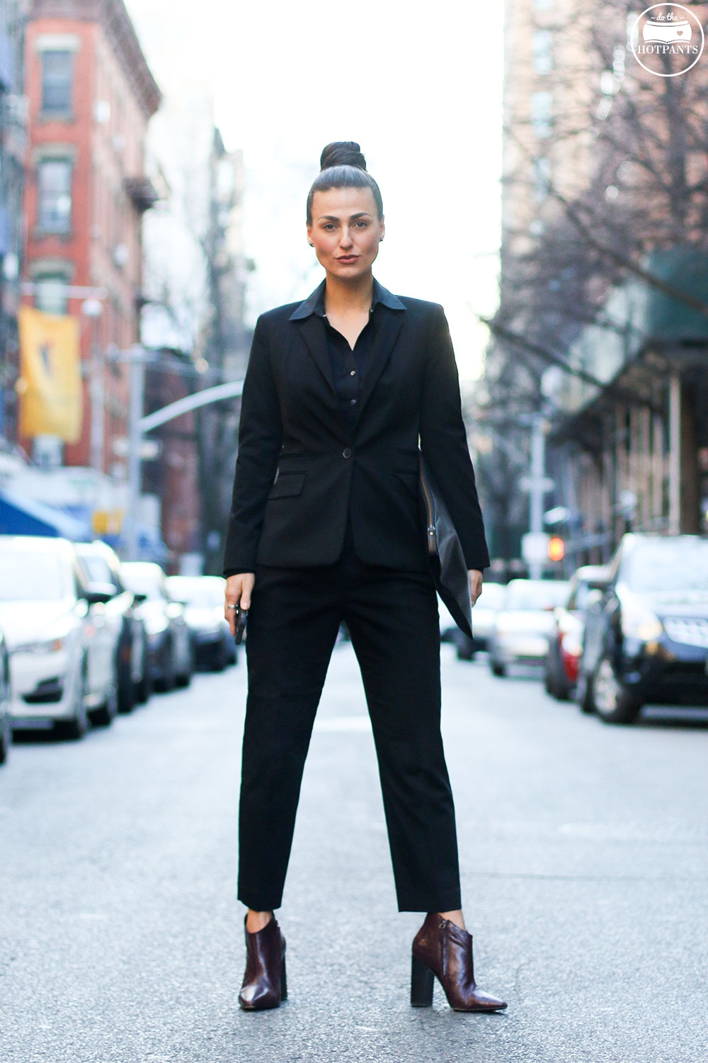 Do The Hotpants Dana Suchow Professional Outfit Interview Suit Woman in Suit Pantsuit Pant Suit Updo Female Business Attire IMG_6064