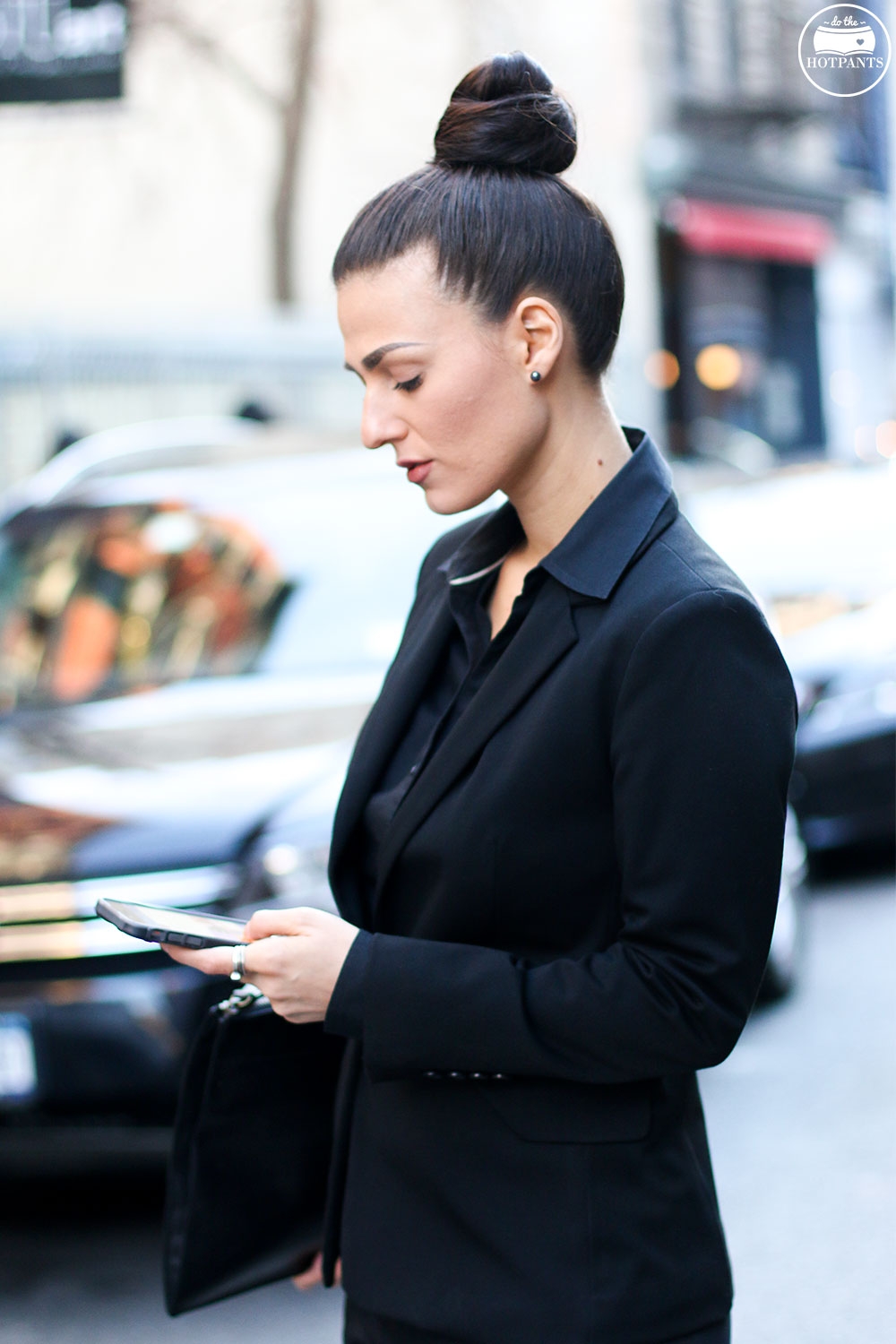 Do The Hotpants Dana Suchow Professional Outfit Interview Suit Woman in Suit Pantsuit Pant Suit Updo Female Business Attire IMG_6135