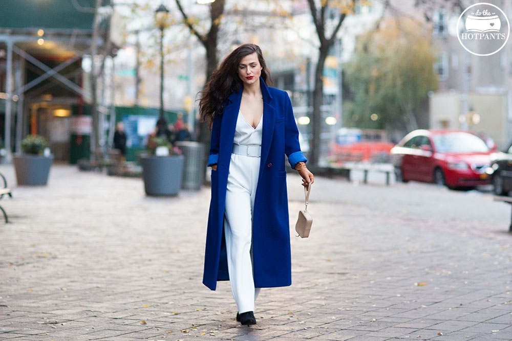 jumpsuit with long coat